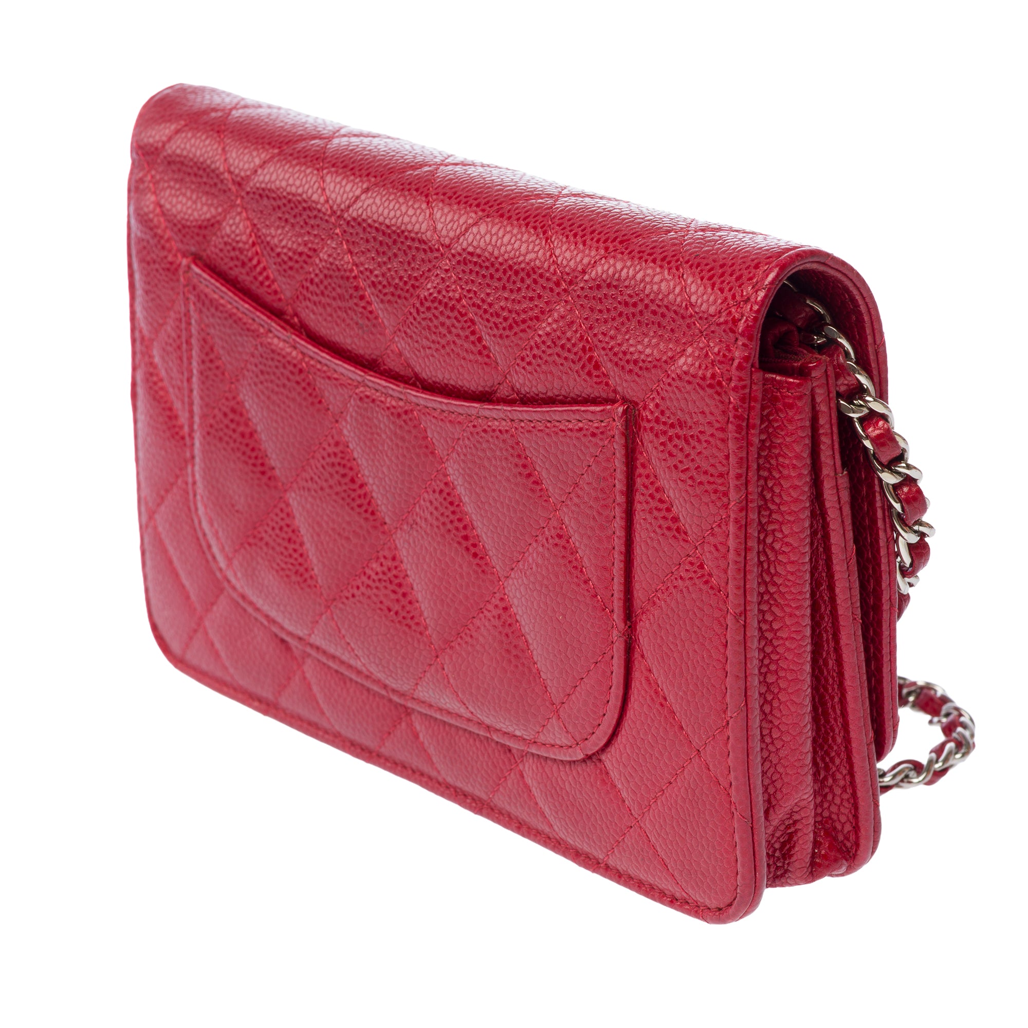 Sac CHANEL Wallet on Chain en Cuir Rouge - 103777