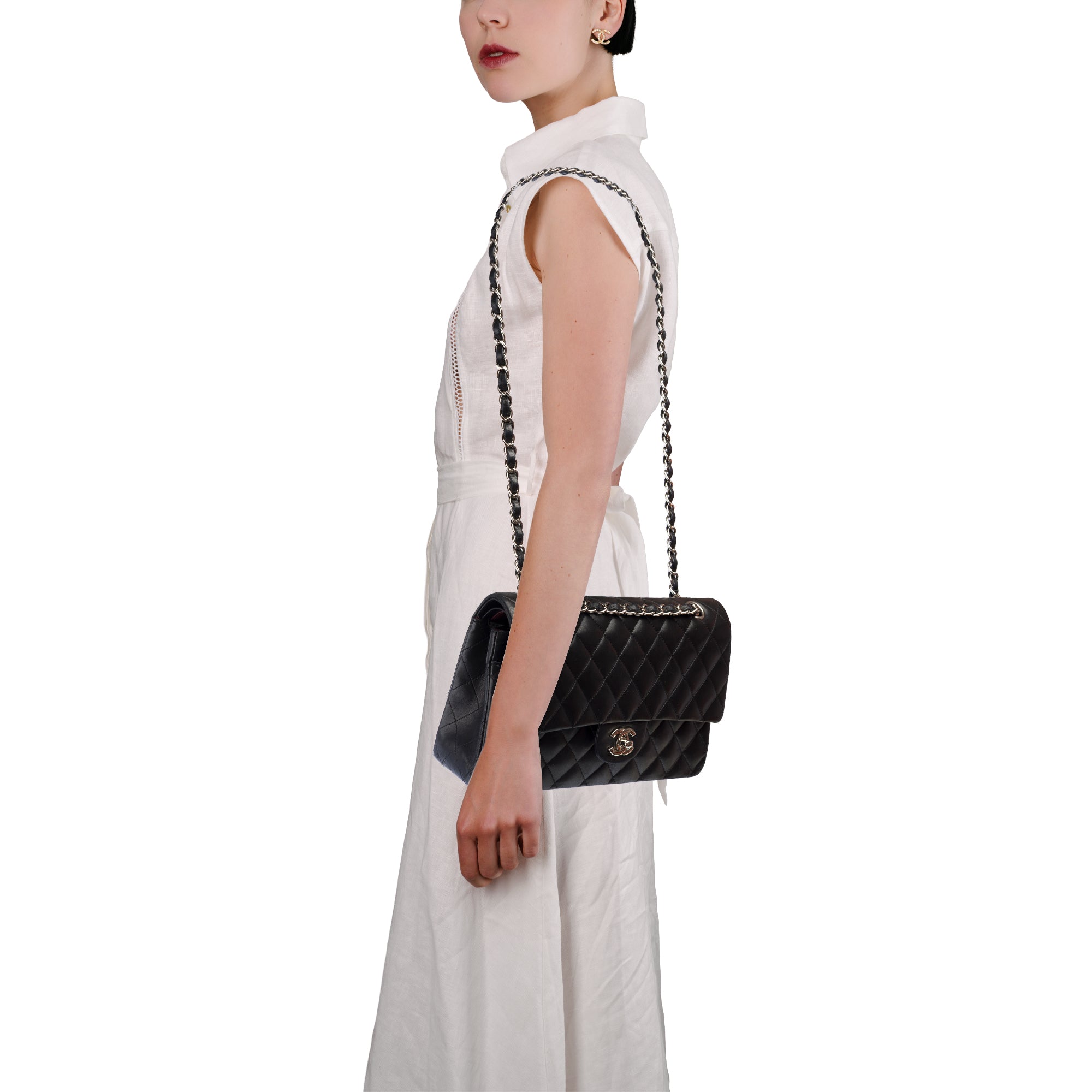 Sac CHANEL Timeless/Classique en Cuir Noir - 103778