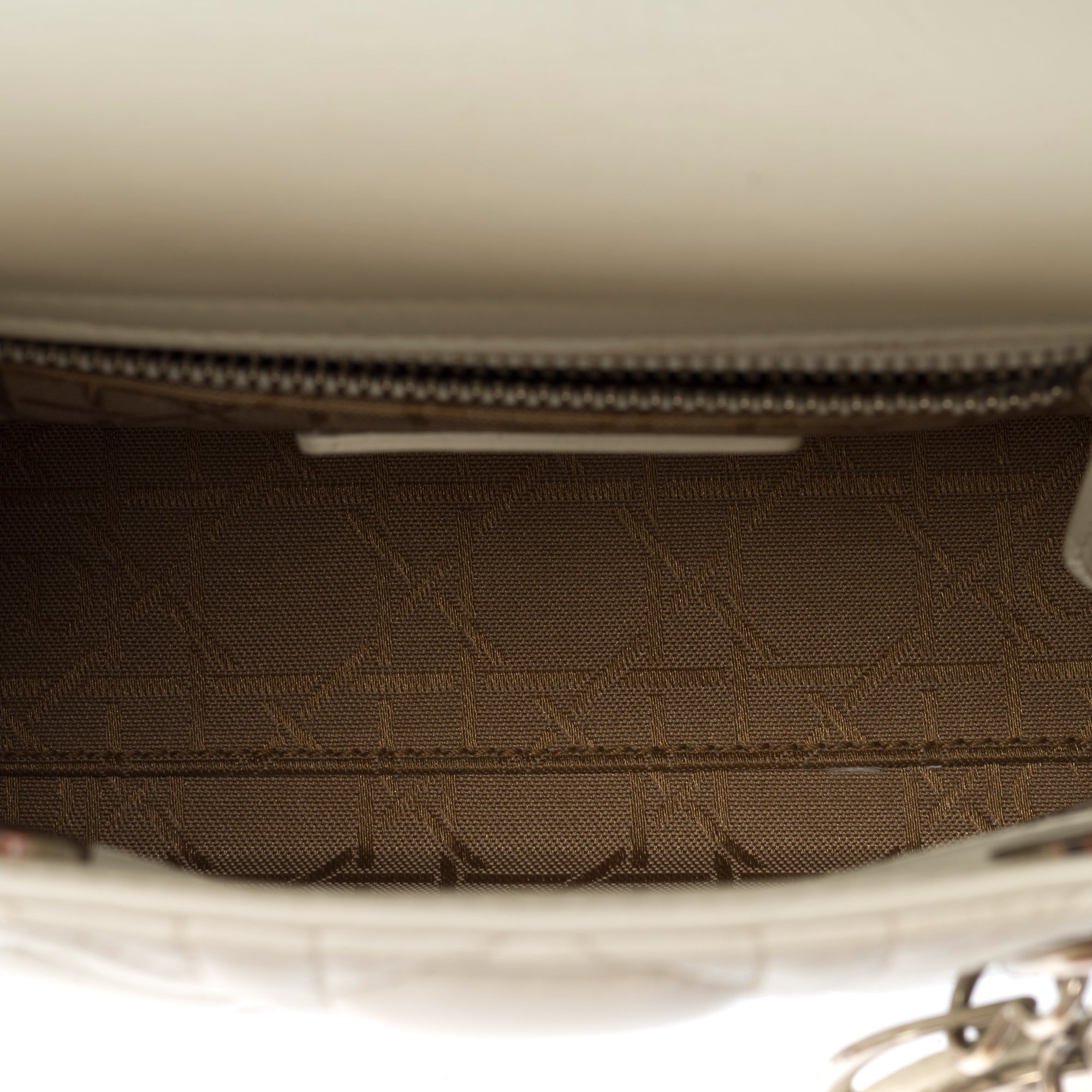 Sac DIOR Lady Dior en Cuir Blanc - 103780
