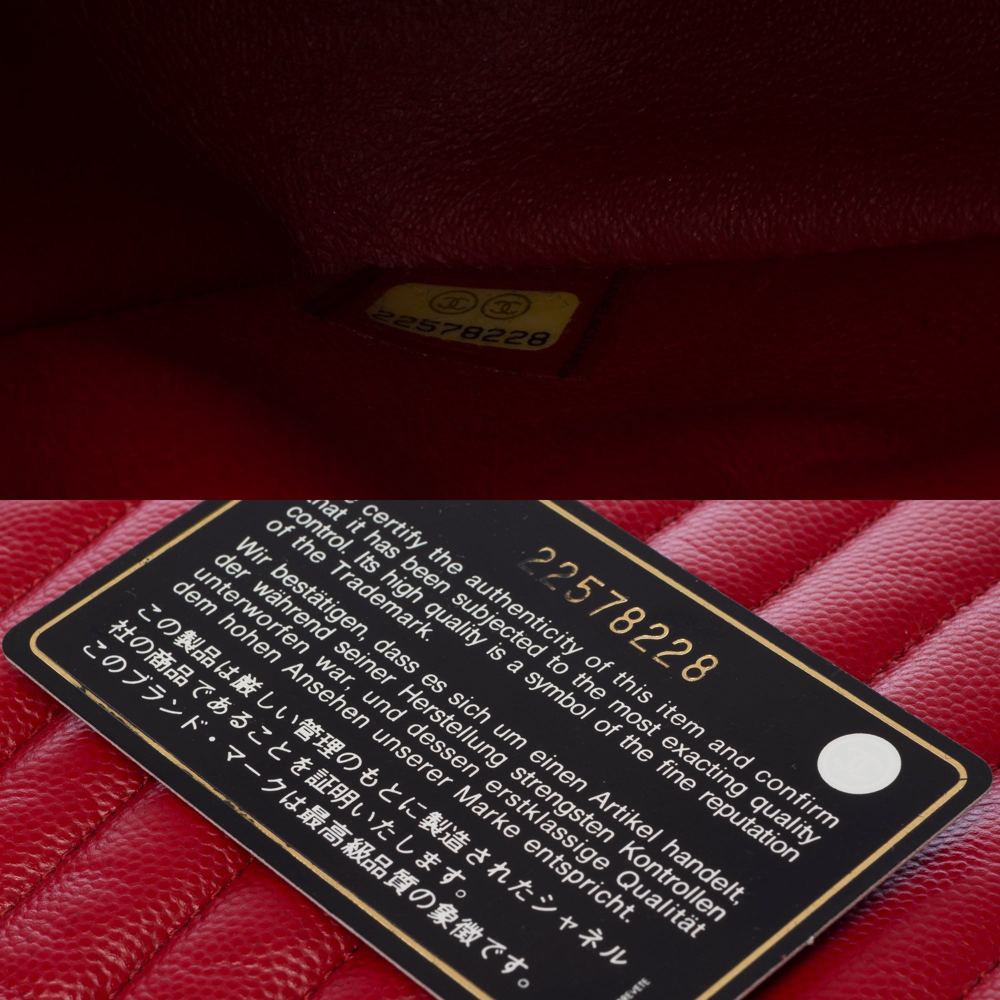 Sac CHANEL Timeless/Classique en Cuir Rouge - 103776