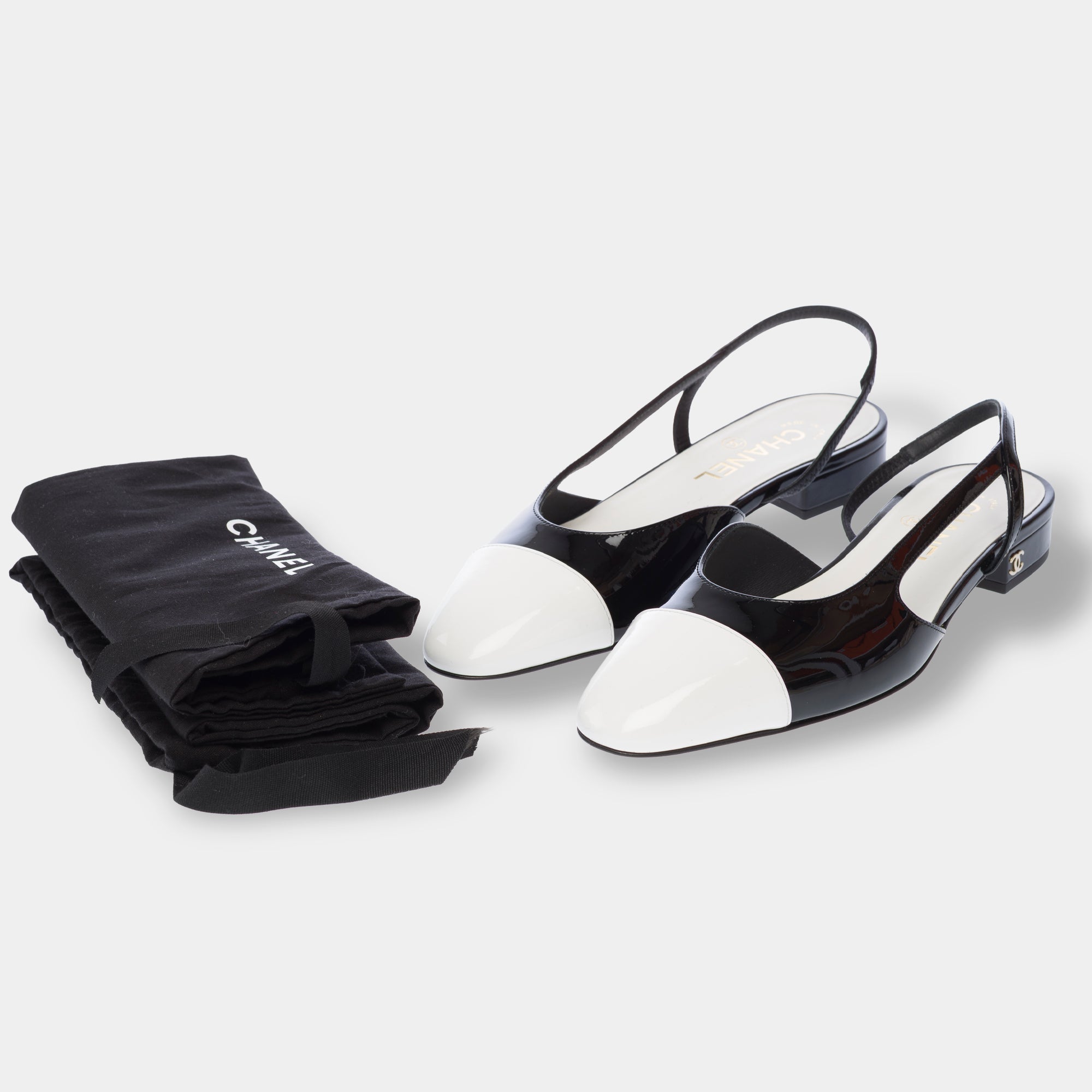 Chaussure CHANEL Slingback en Cuir Noir - 103787
