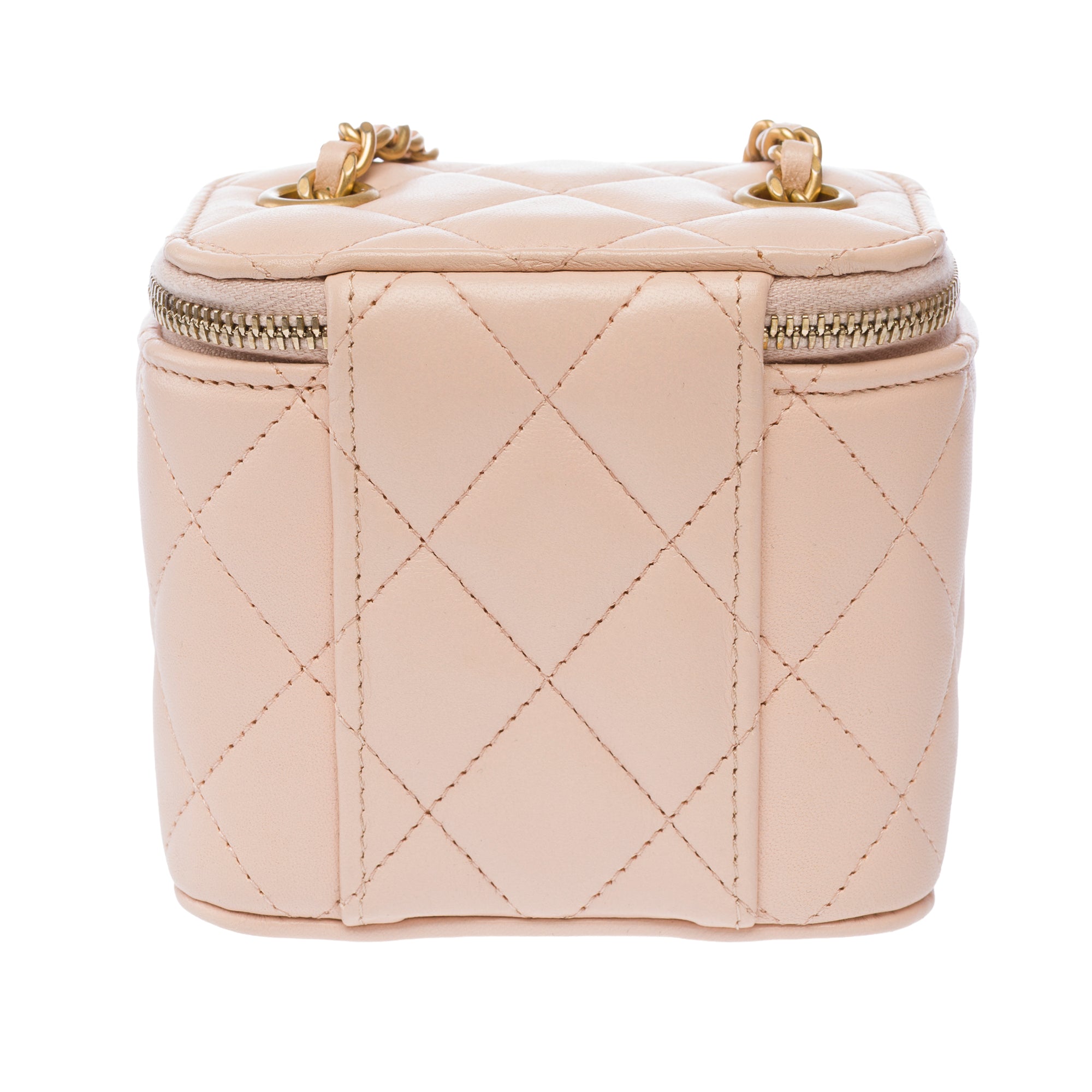 Sac CHANEL Vanity en Cuir Rose - 103784