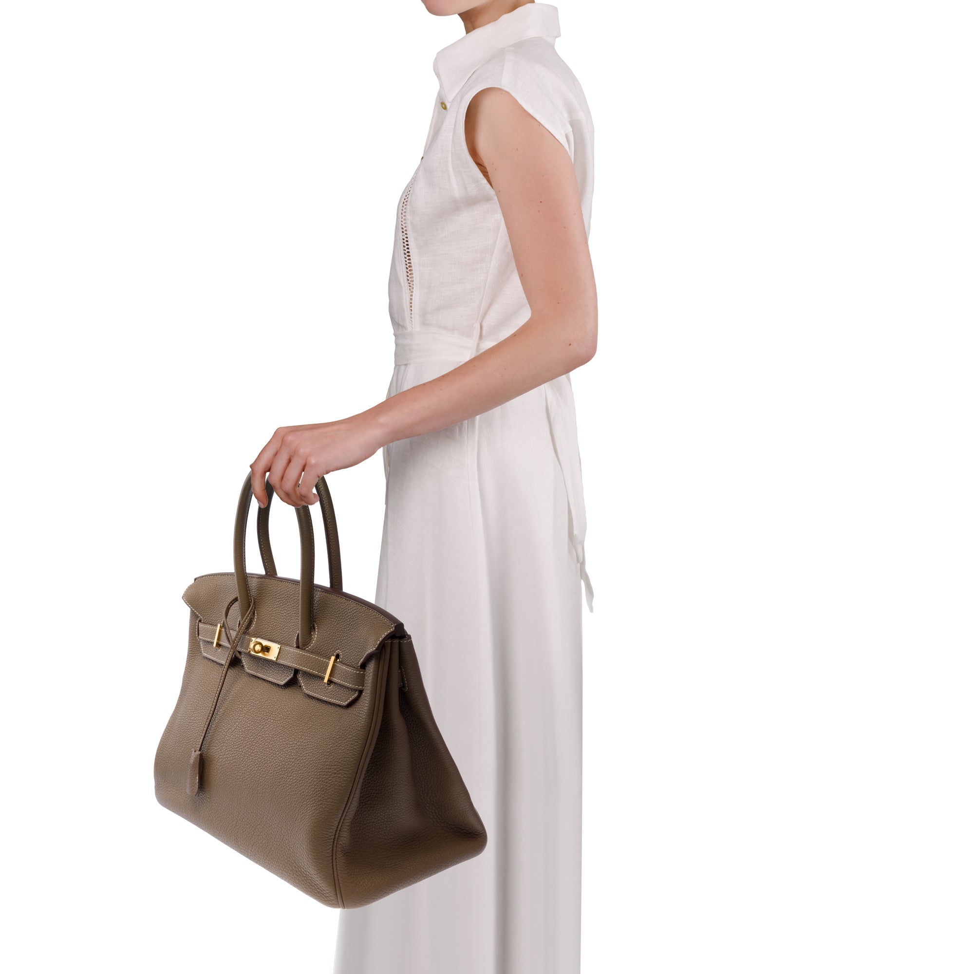 Sac HERMES Birkin 35 en Cuir Étoupe - 103793