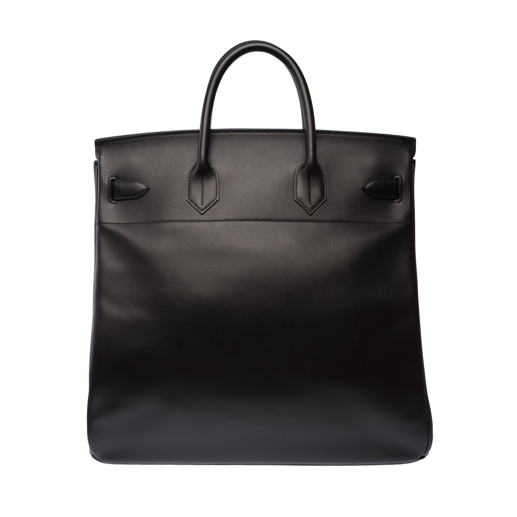 Sac HERMES Haut a Courroies en Cuir Noir - 103791