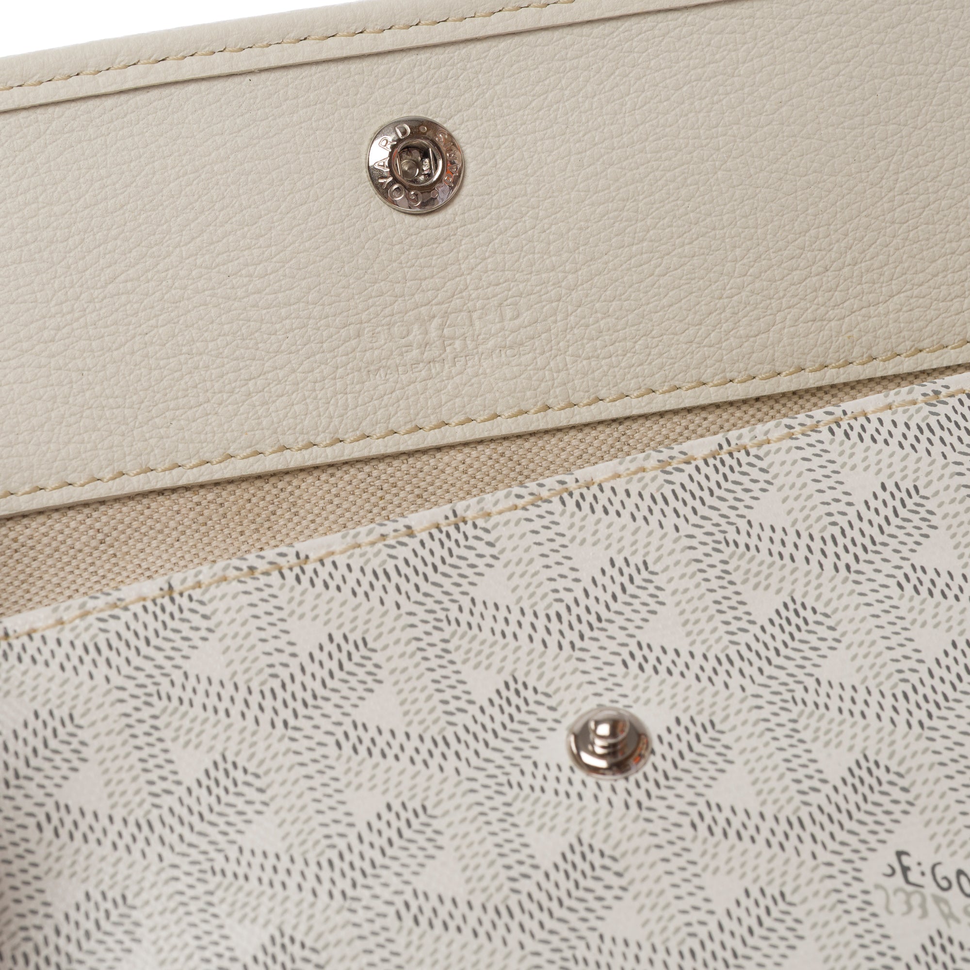 Sac GOYARD Saint-Louis en Toile Blanc - 103796