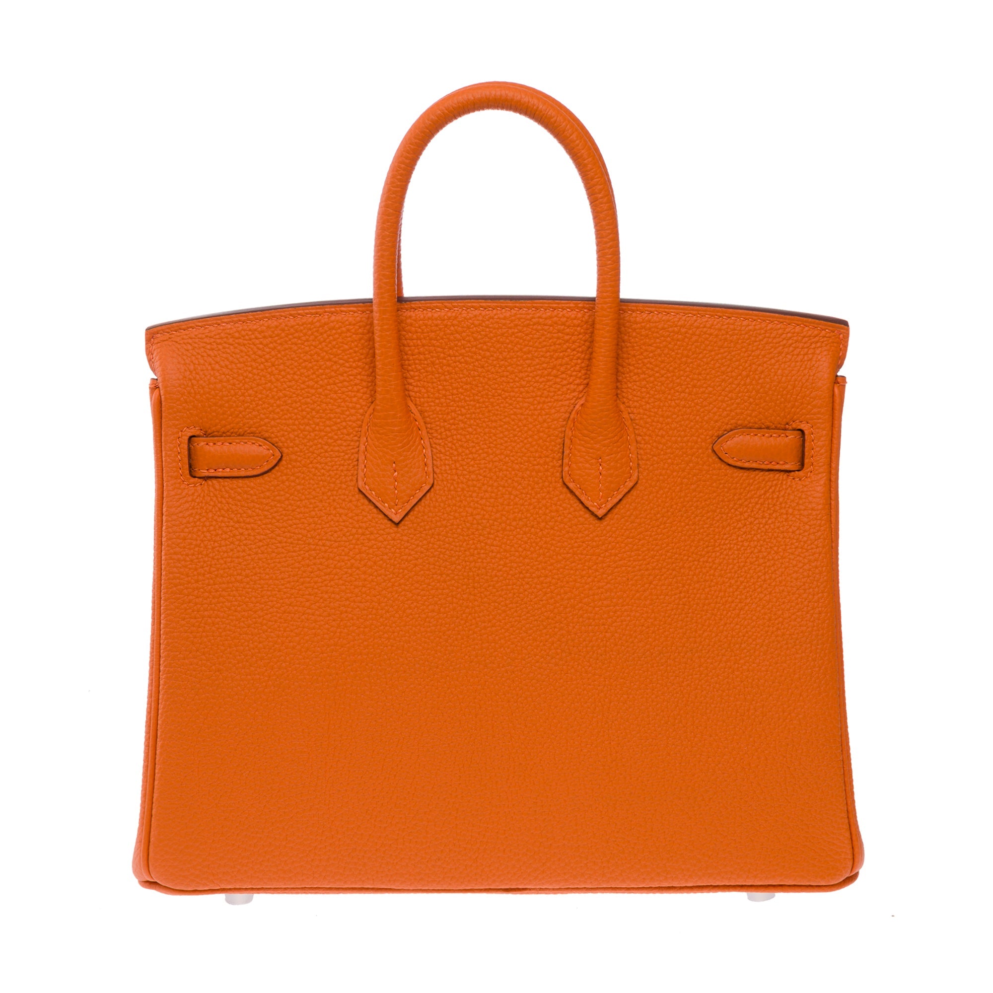 Sac HERMES Birkin 25 en Cuir Orange - 103794