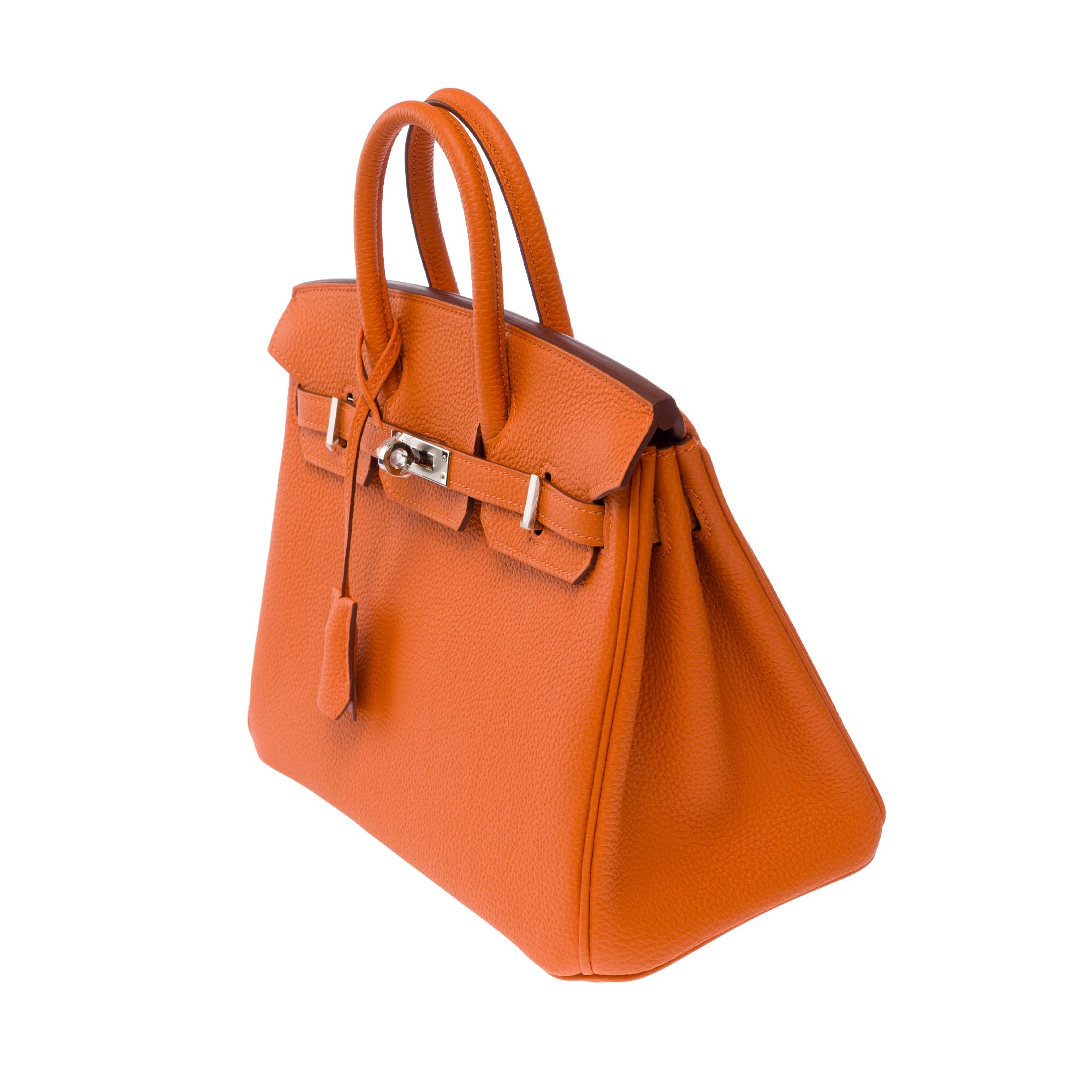 Sac HERMES Birkin 25 en Cuir Orange - 103794