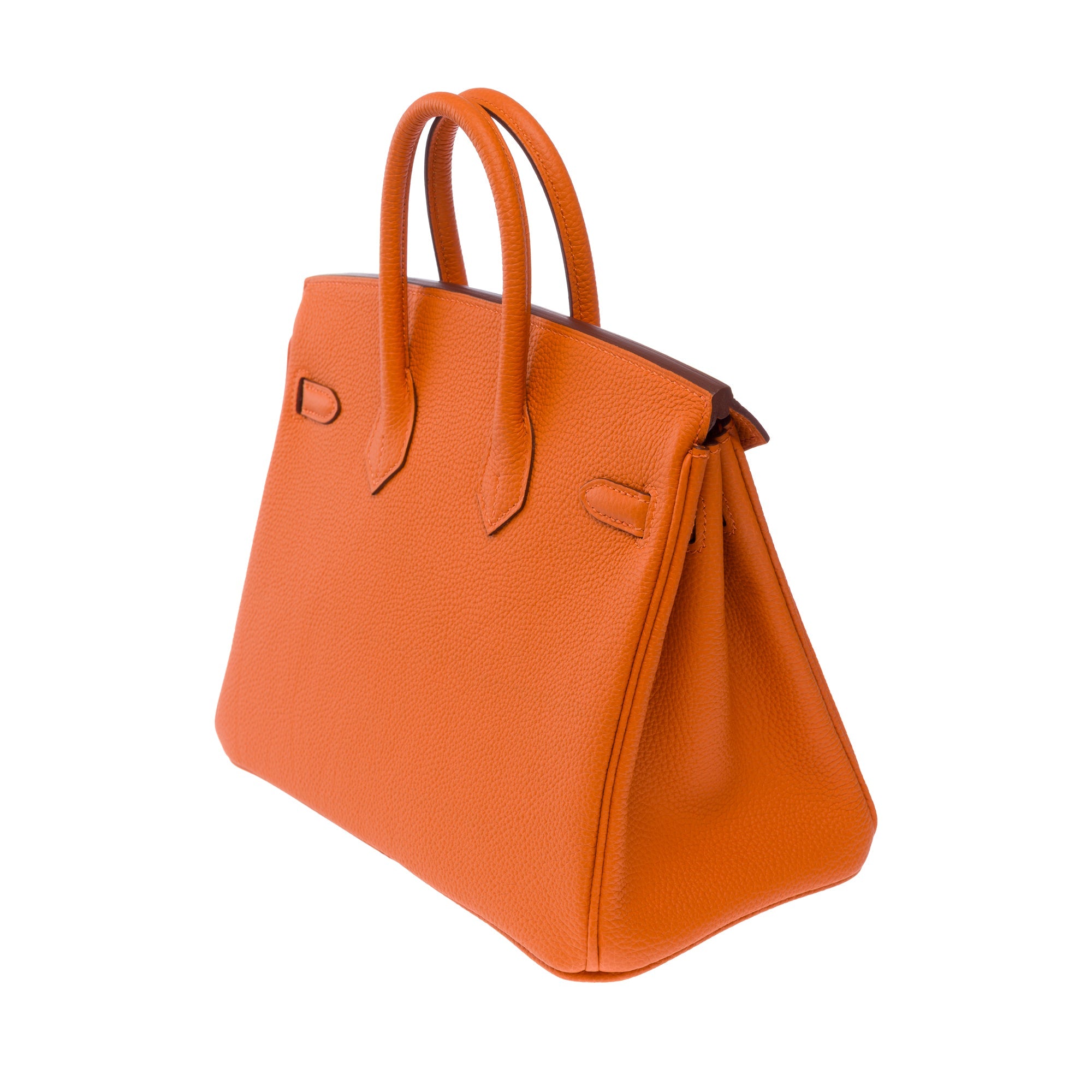Sac HERMES Birkin 25 en Cuir Orange - 103794