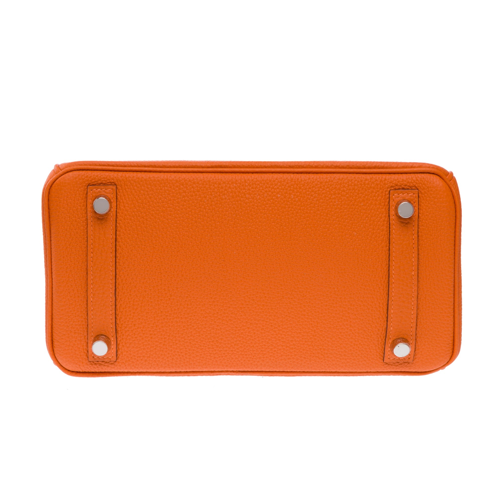 Sac HERMES Birkin 25 en Cuir Orange - 103794