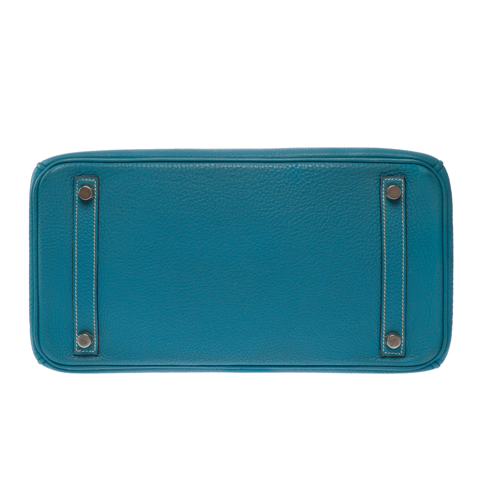 Sac HERMES Birkin 30 en Cuir Bleu - 103813