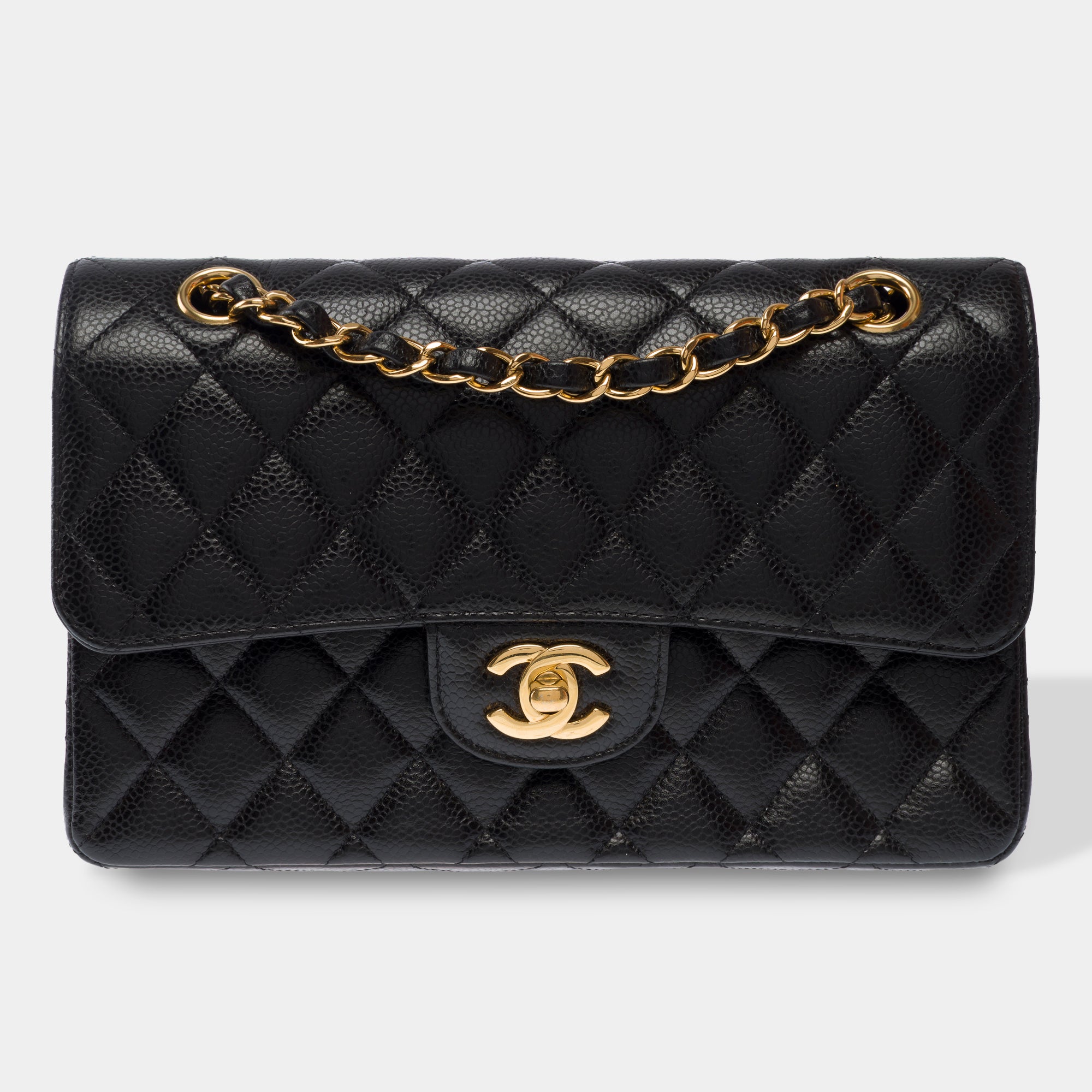 Sac CHANEL Timeless/Classique en Cuir Noir - 103814