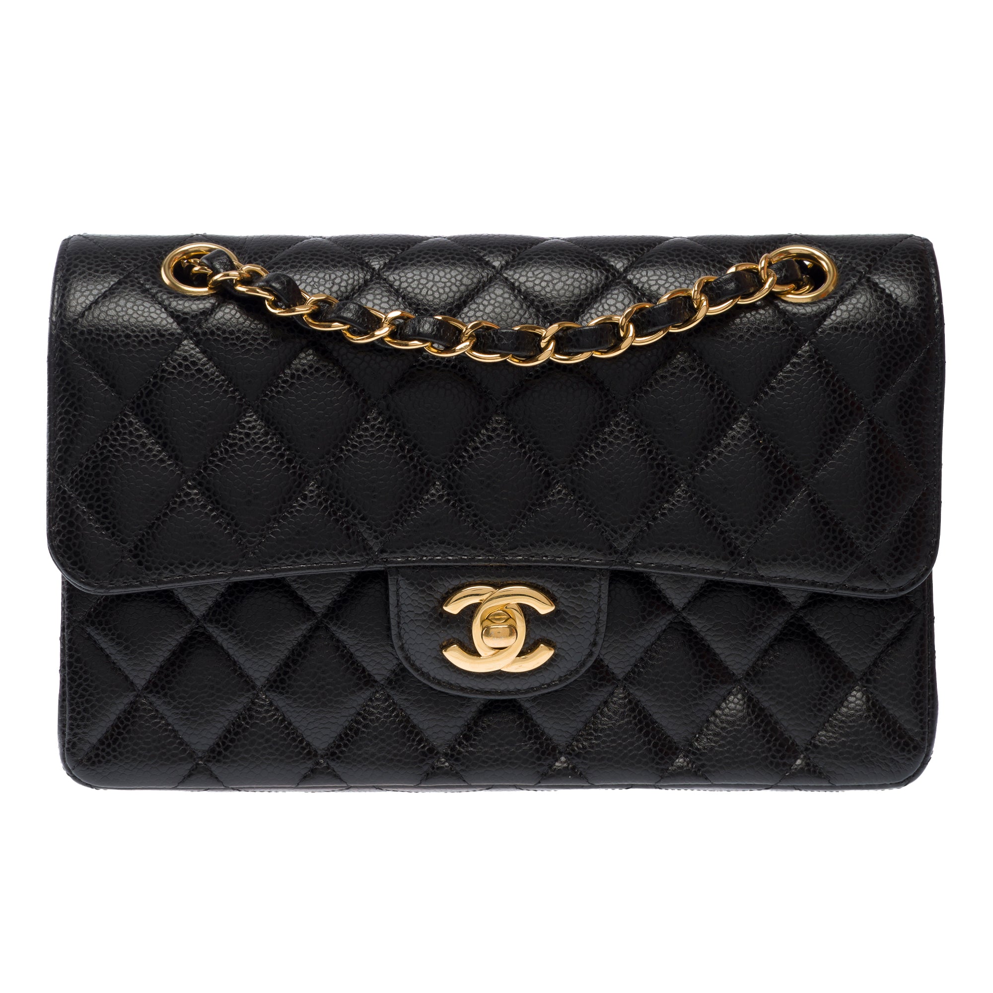 Sac CHANEL Timeless/Classique en Cuir Noir - 103814