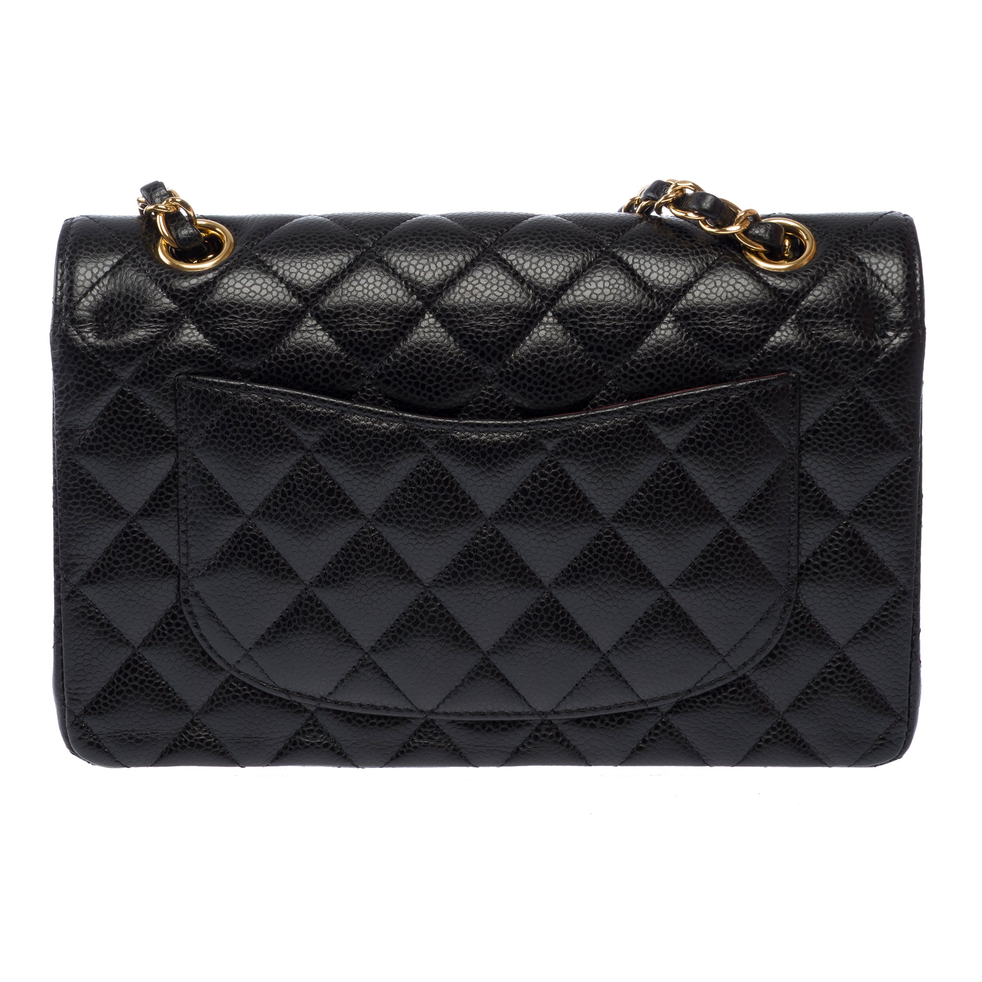 Sac CHANEL Timeless/Classique en Cuir Noir - 103814