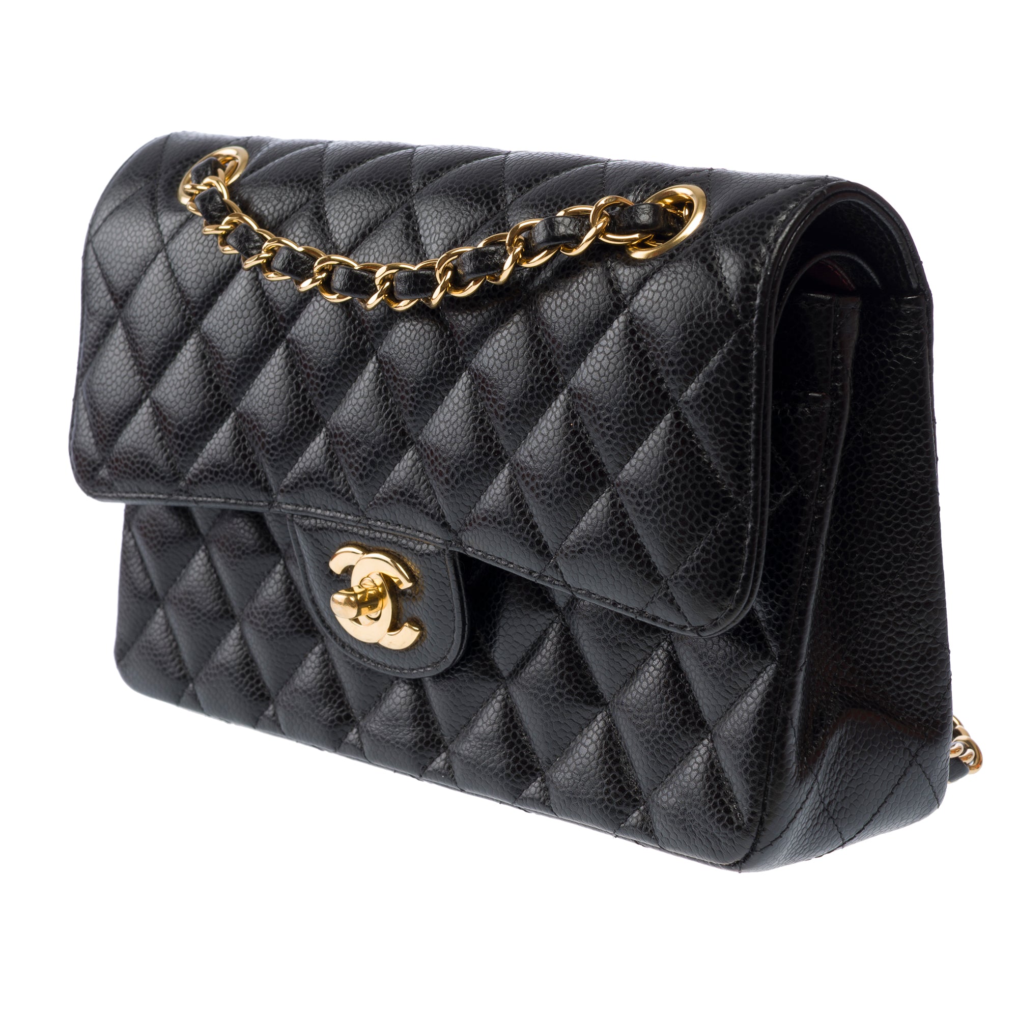 Sac CHANEL Timeless/Classique en Cuir Noir - 103814