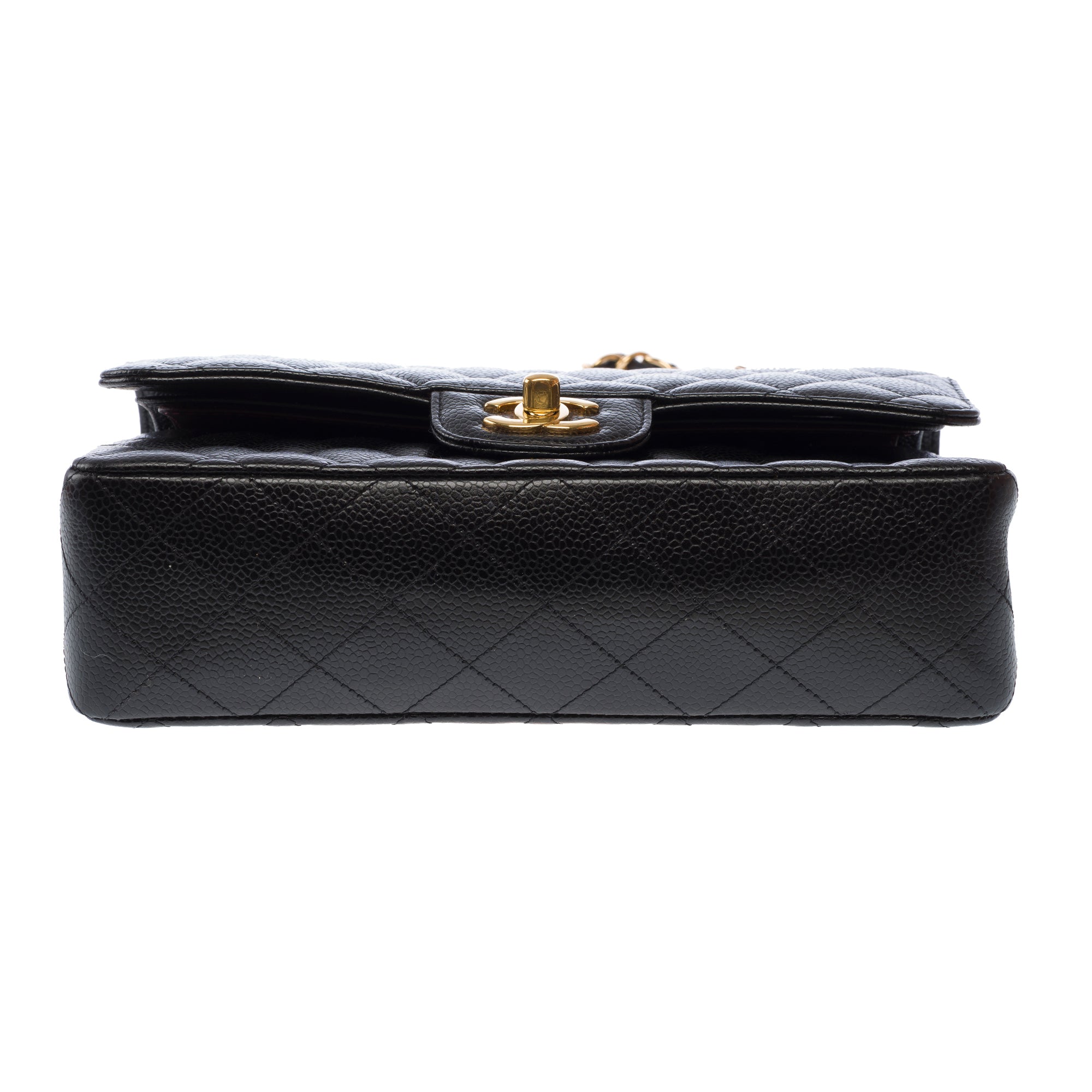 Sac CHANEL Timeless/Classique en Cuir Noir - 103814