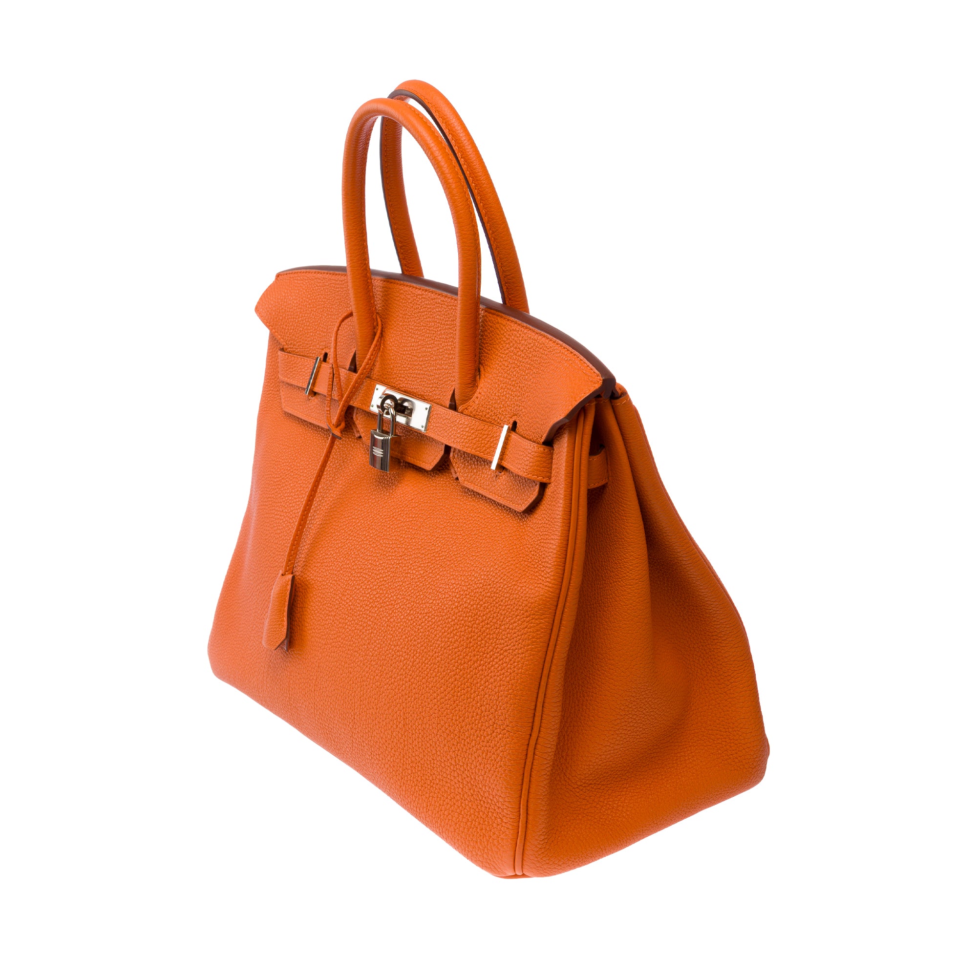 Sac HERMES Birkin 35 en Cuir Orange - 103812