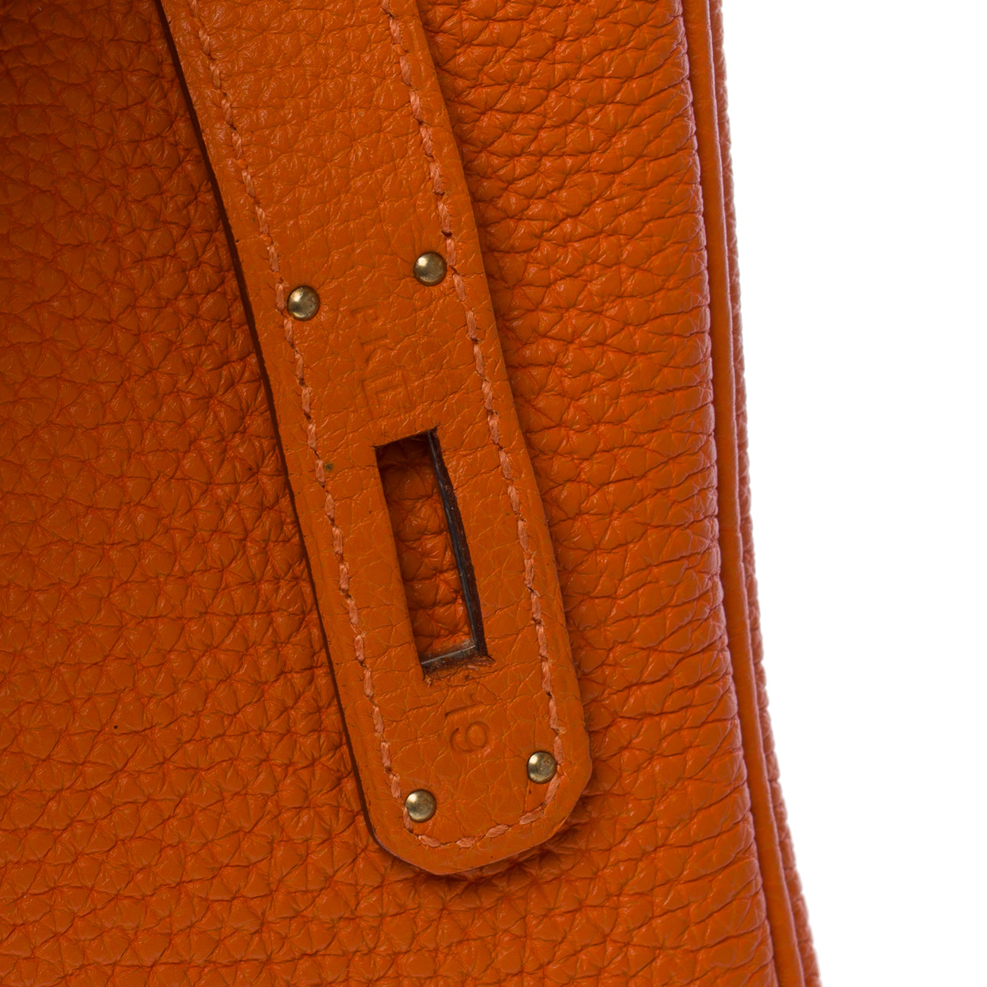 Sac HERMES Birkin 35 en Cuir Orange - 103812