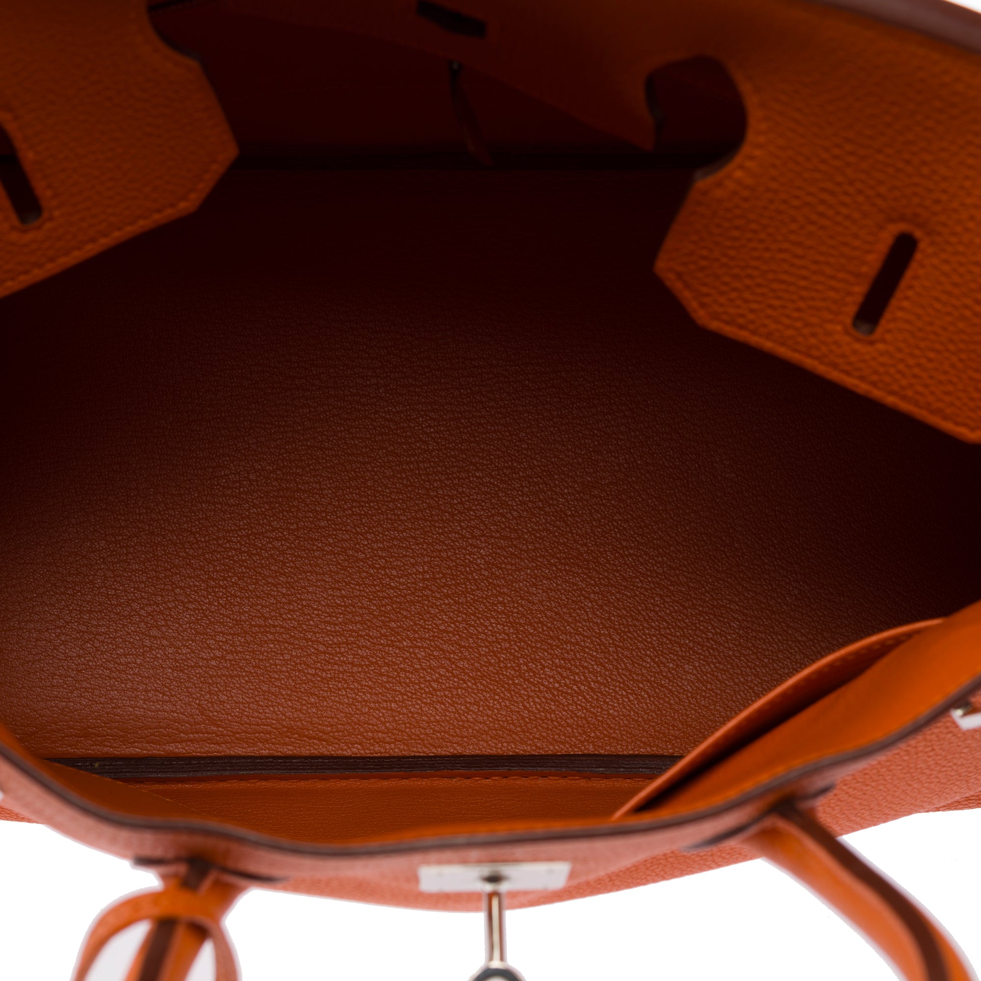 Sac HERMES Birkin 35 en Cuir Orange - 103812