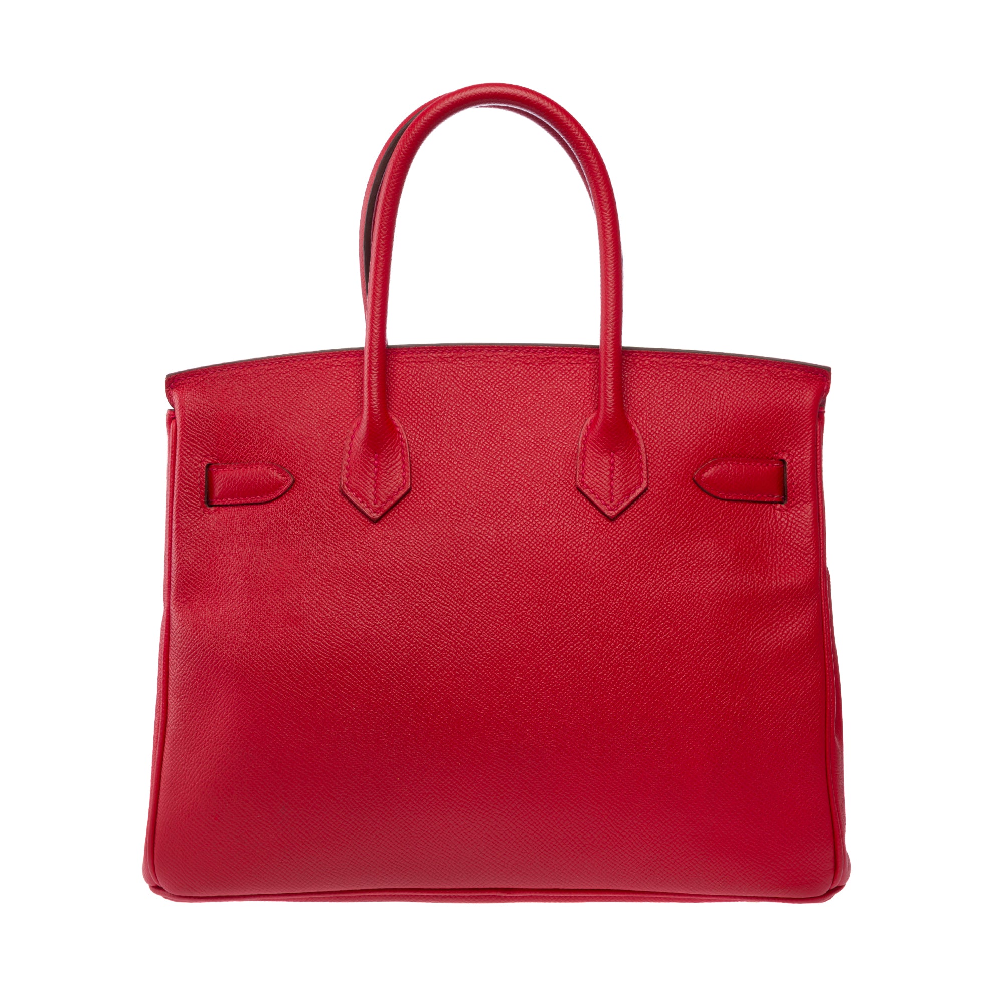 Sac HERMES Birkin 30 en Cuir Rouge - 103824