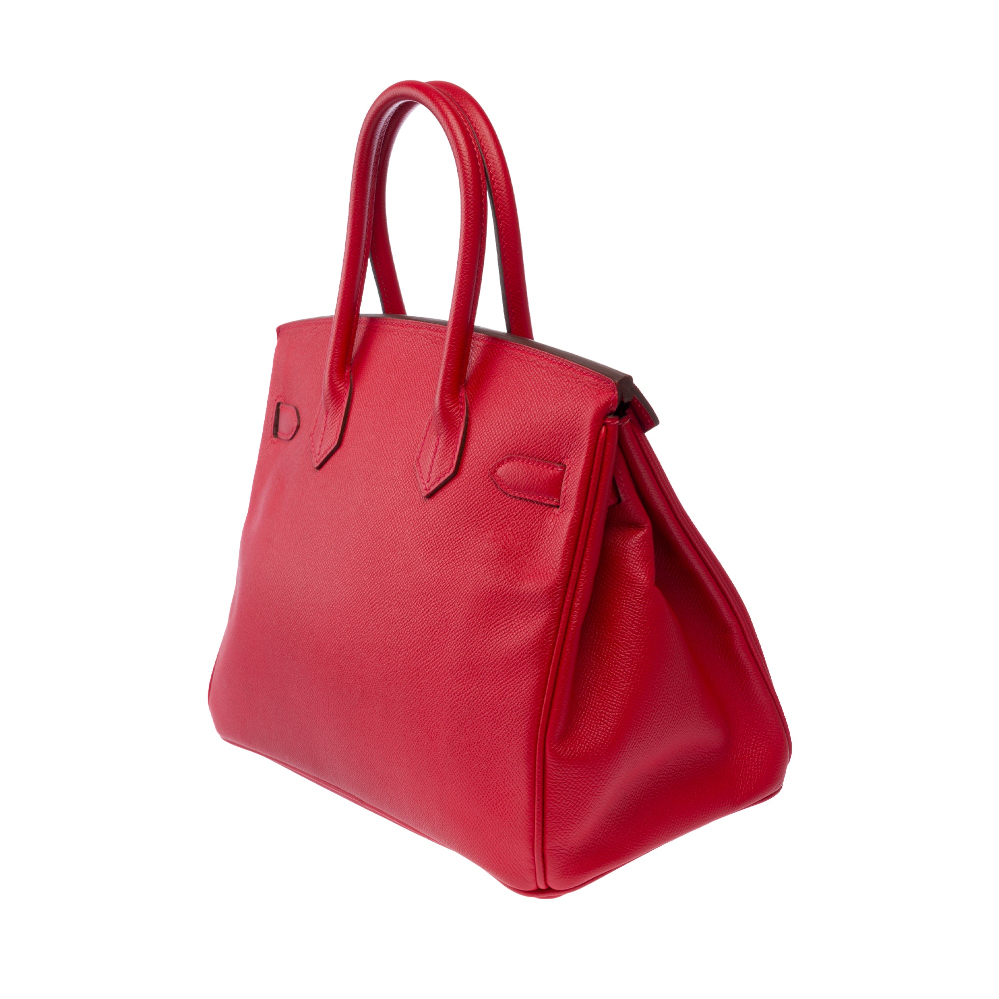 Sac HERMES Birkin 30 en Cuir Rouge - 103824