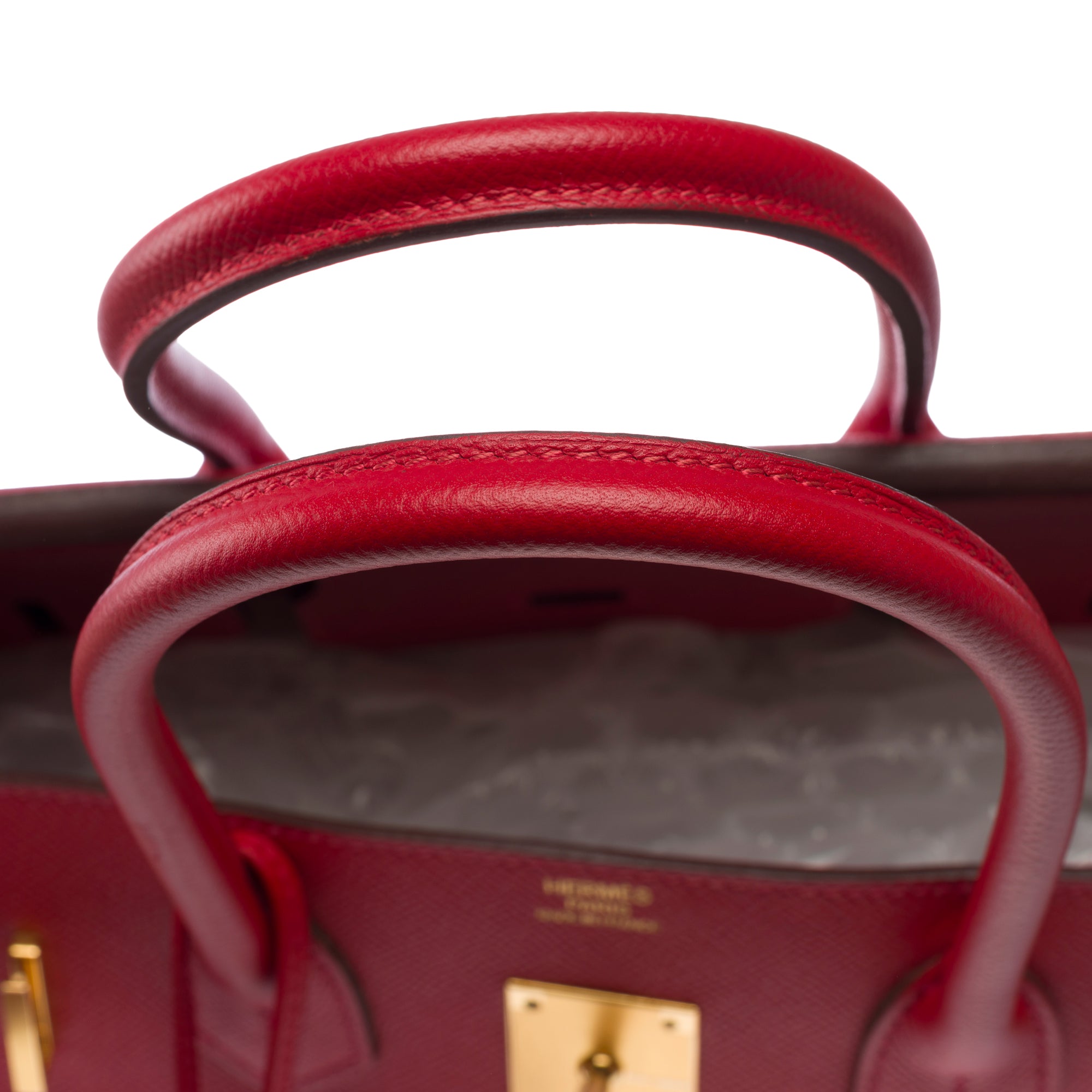 Sac HERMES Birkin 30 en Cuir Rouge - 103824
