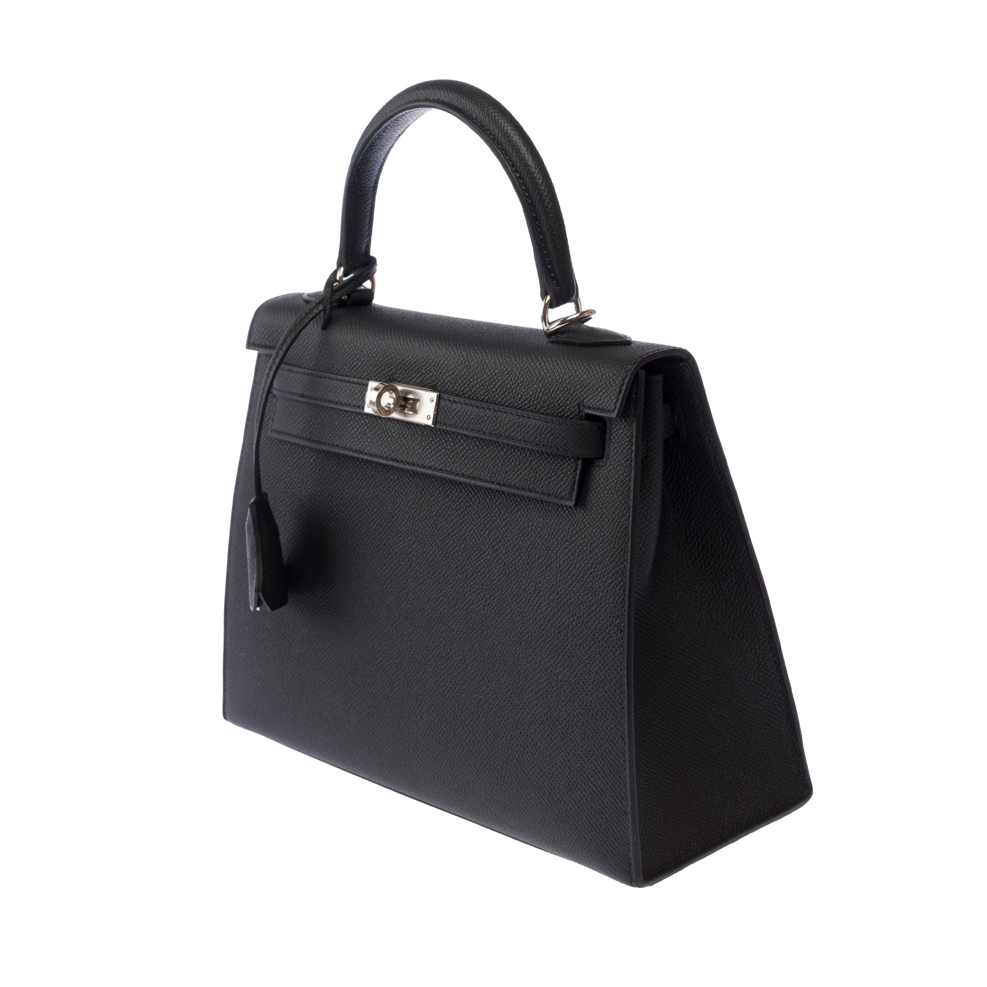 Sac HERMES Kelly 25 en Cuir Noir - 103817