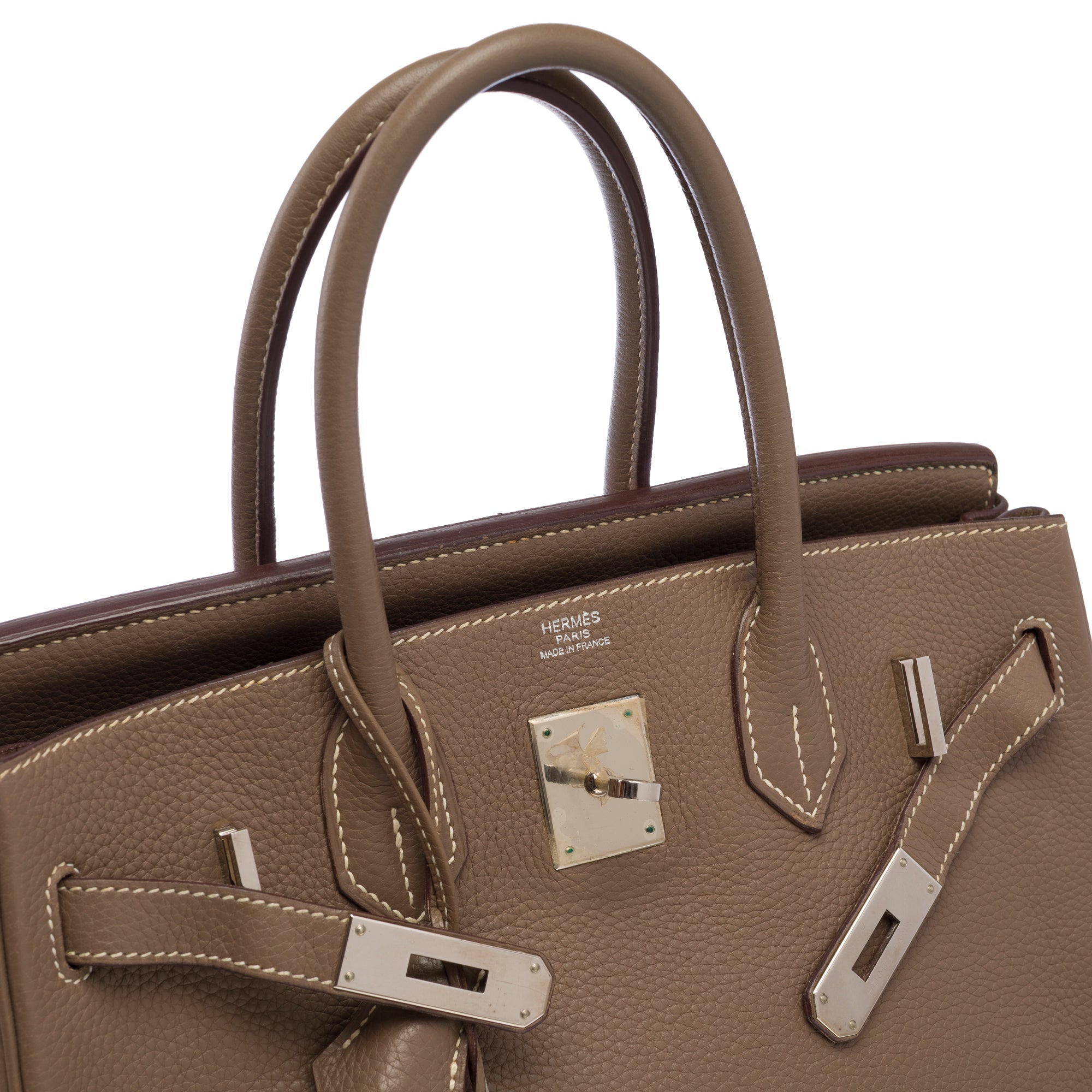 Sac HERMES Birkin 30 en Cuir Étoupe - 103717