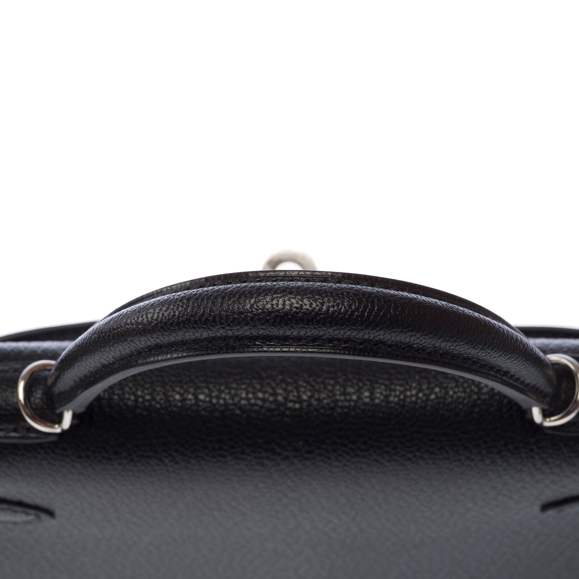 Sac HERMES Kelly Mini en Cuir Noir - 103815