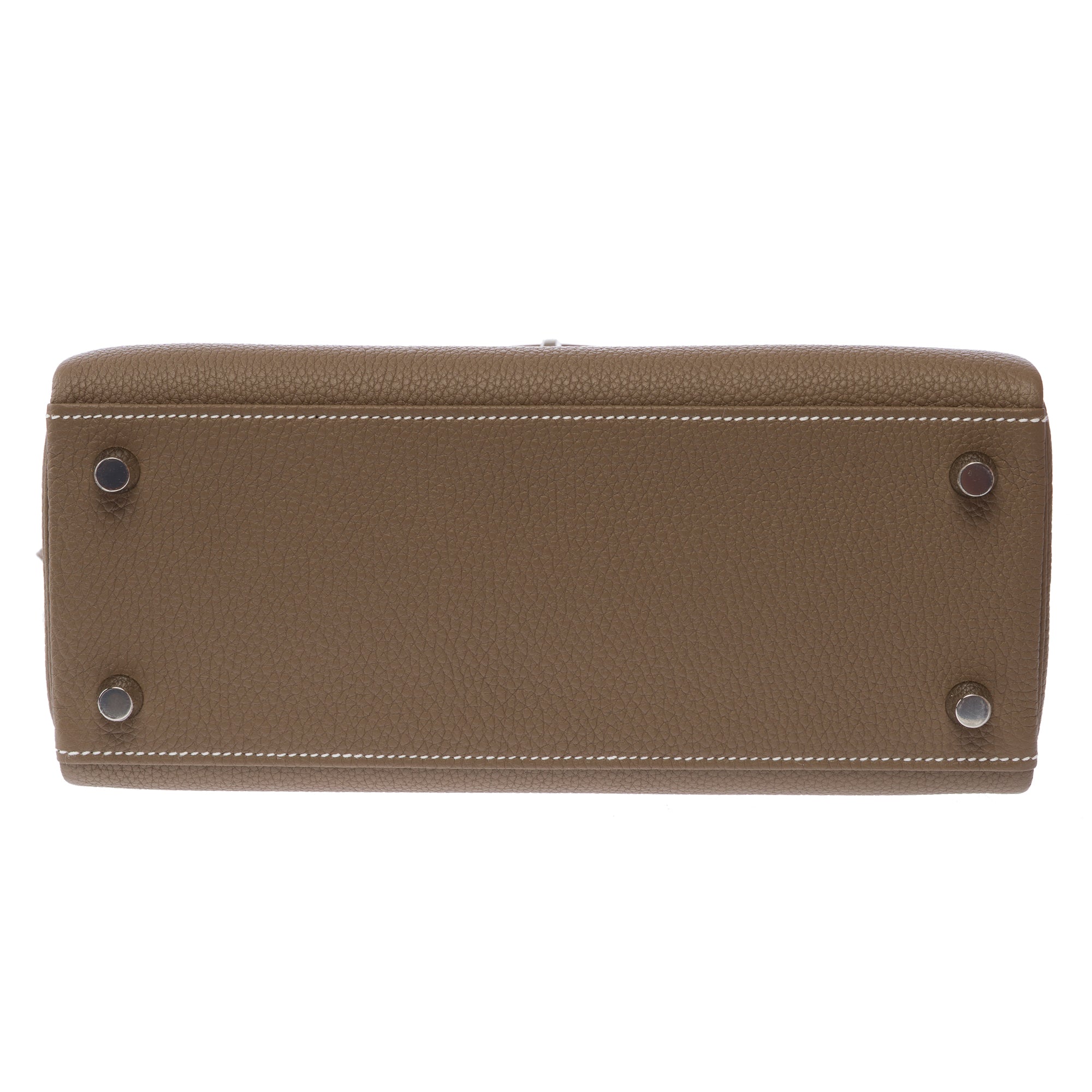 Sac HERMES Kelly 25 en Cuir Étoupe - 103789