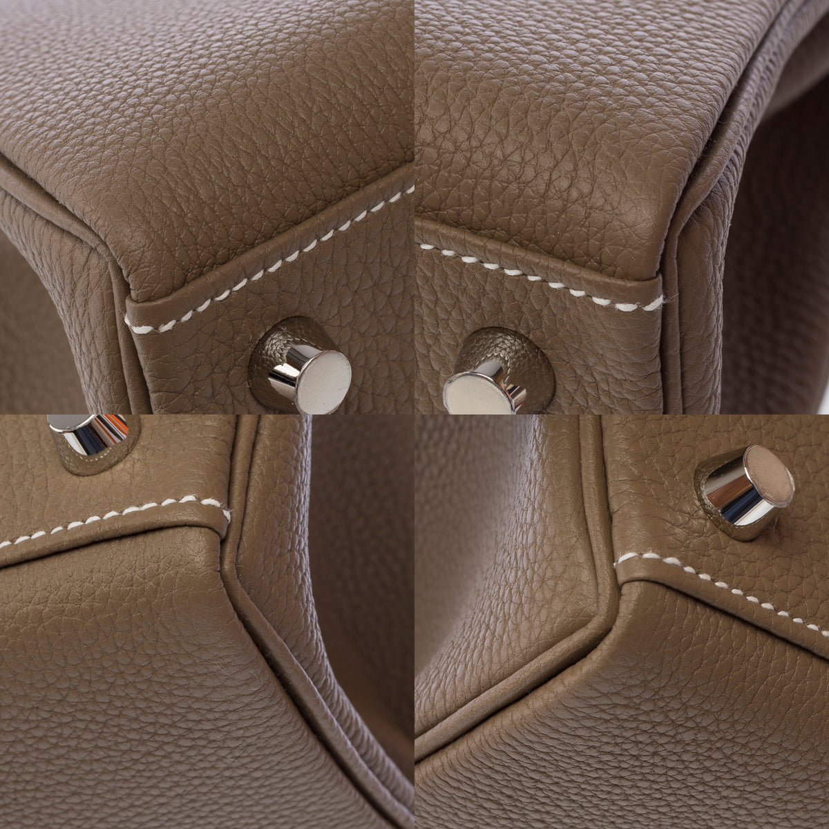 Sac HERMES Kelly 25 en Cuir Étoupe - 103789