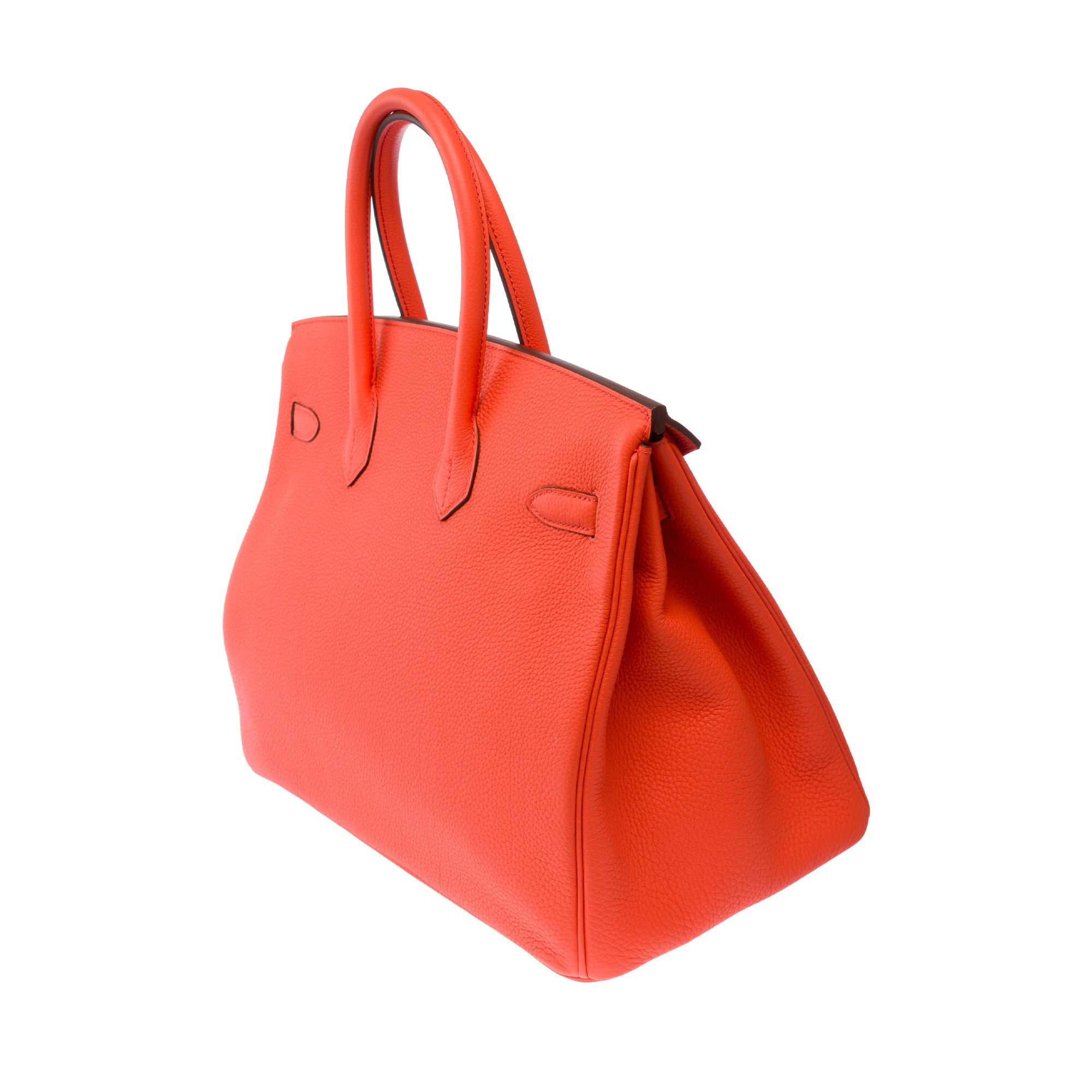 Sac HERMES Birkin 35 en Cuir Orange - 103819
