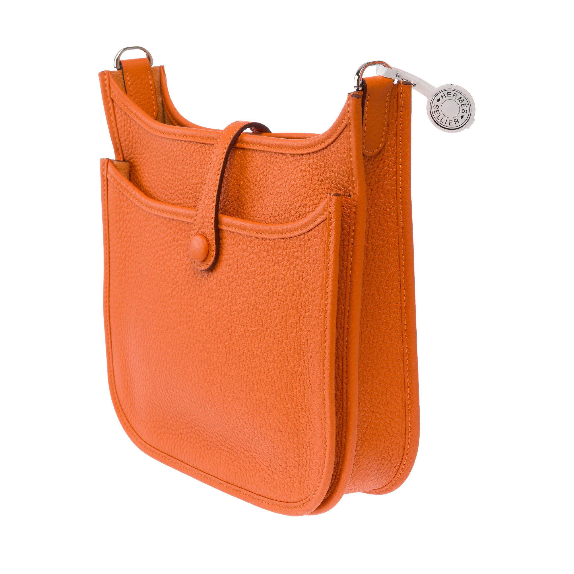 Sac HERMES Evelyne en Cuir Orange - 103820
