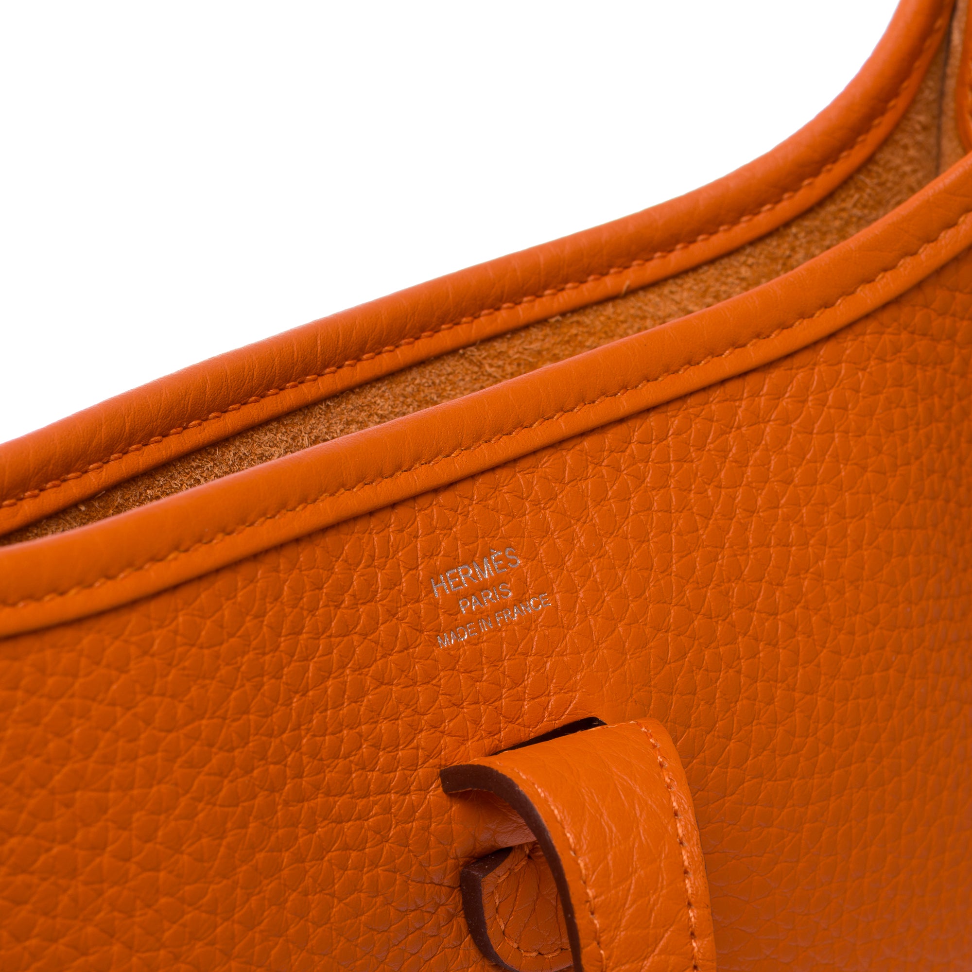 Sac HERMES Evelyne en Cuir Orange - 103820