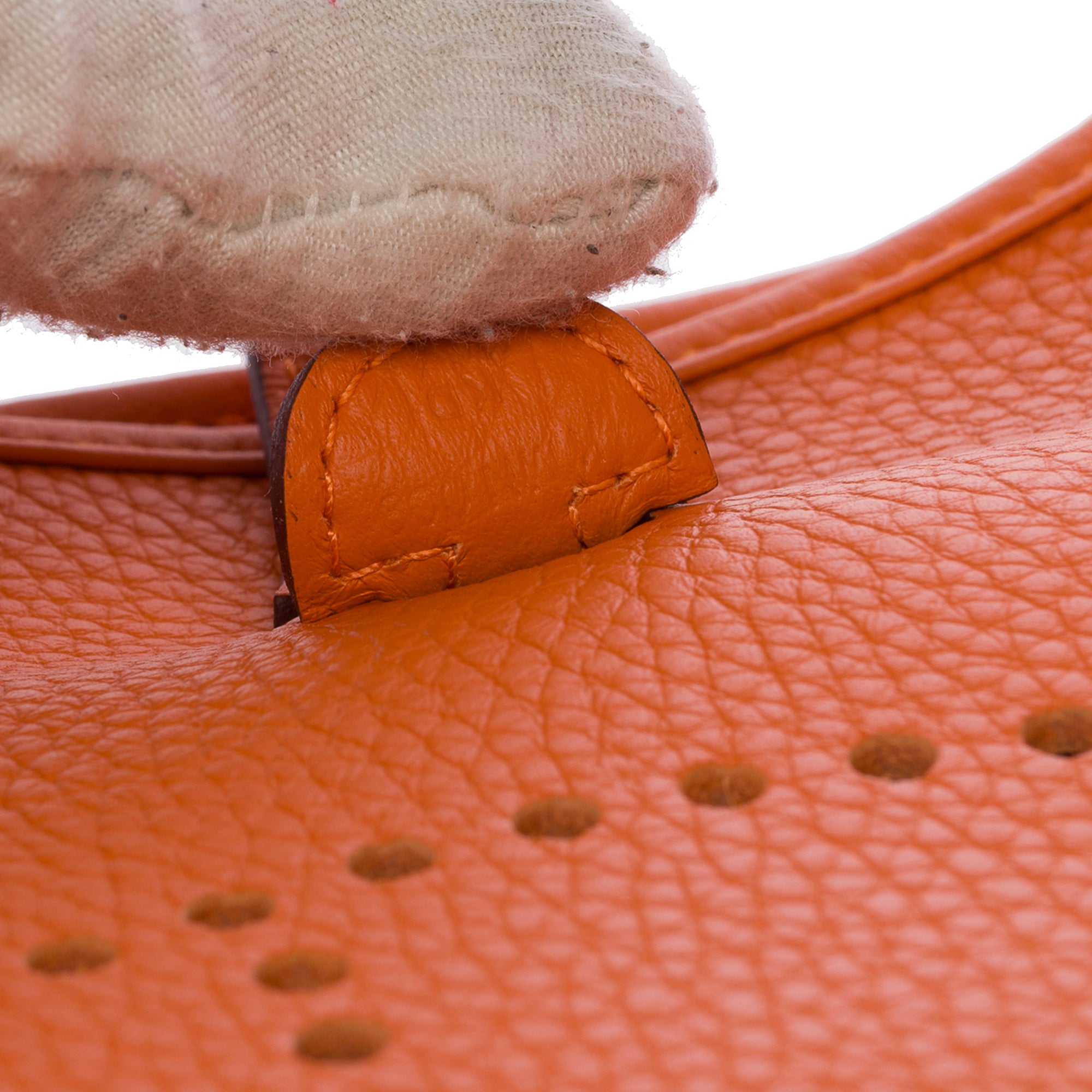 Sac HERMES Evelyne en Cuir Orange - 103820