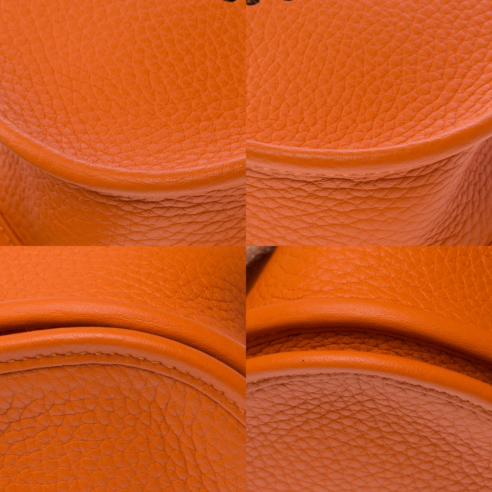 Sac HERMES Evelyne en Cuir Orange - 103820