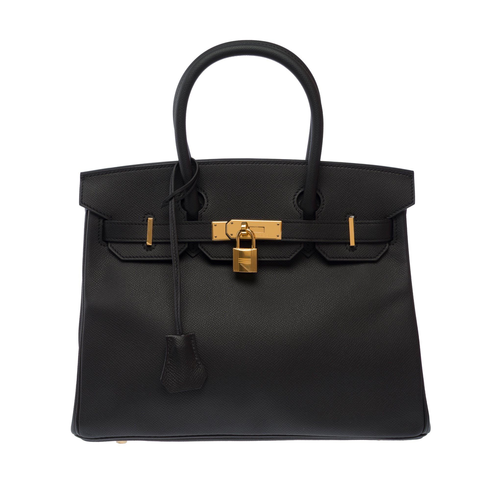 Sac HERMES Birkin 30 en Cuir Noir - 103825