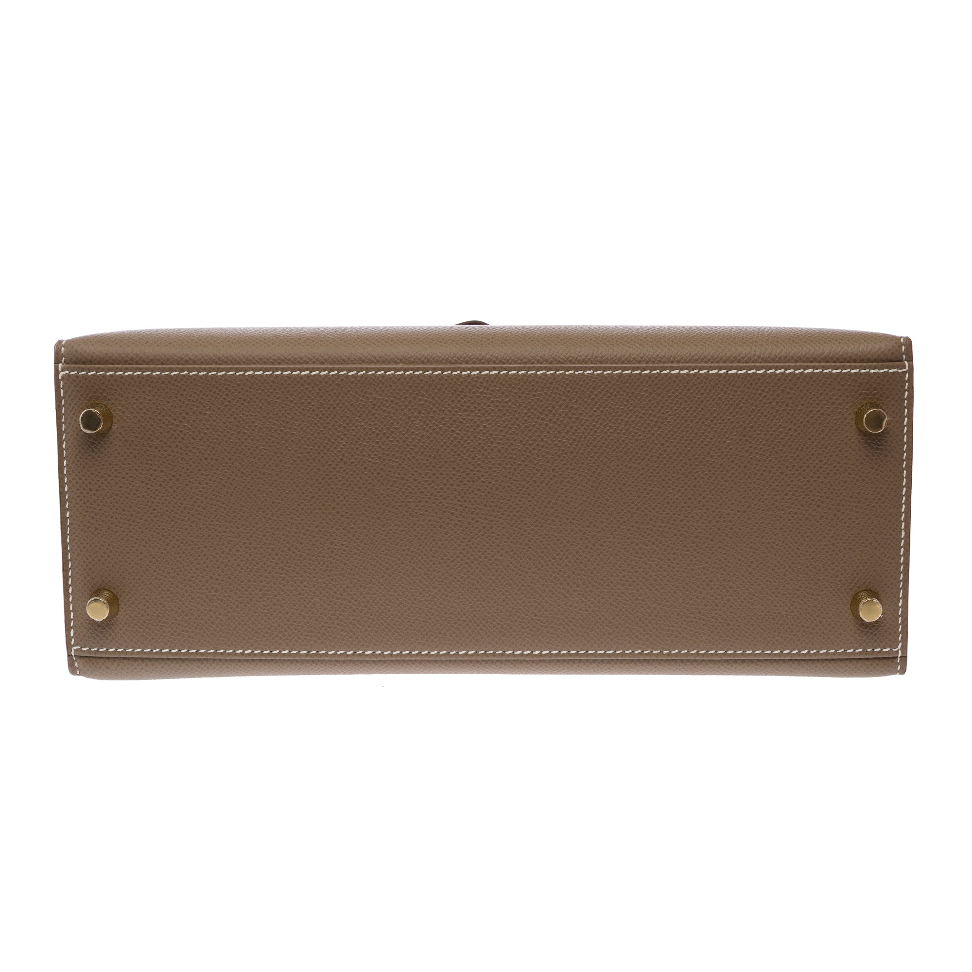 Sac HERMES Kelly 28 en Cuir Étoupe - 103811