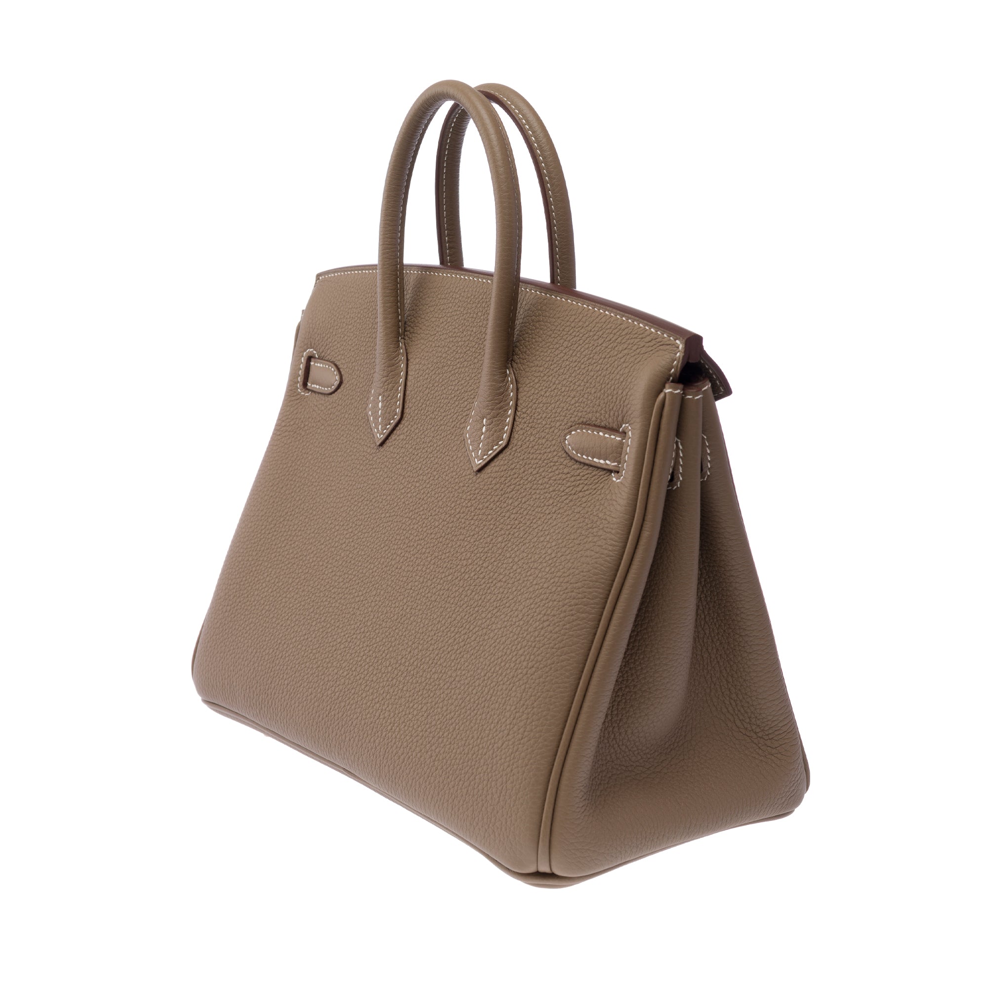 Sac HERMES Birkin 25 en Cuir Étoupe - 103838