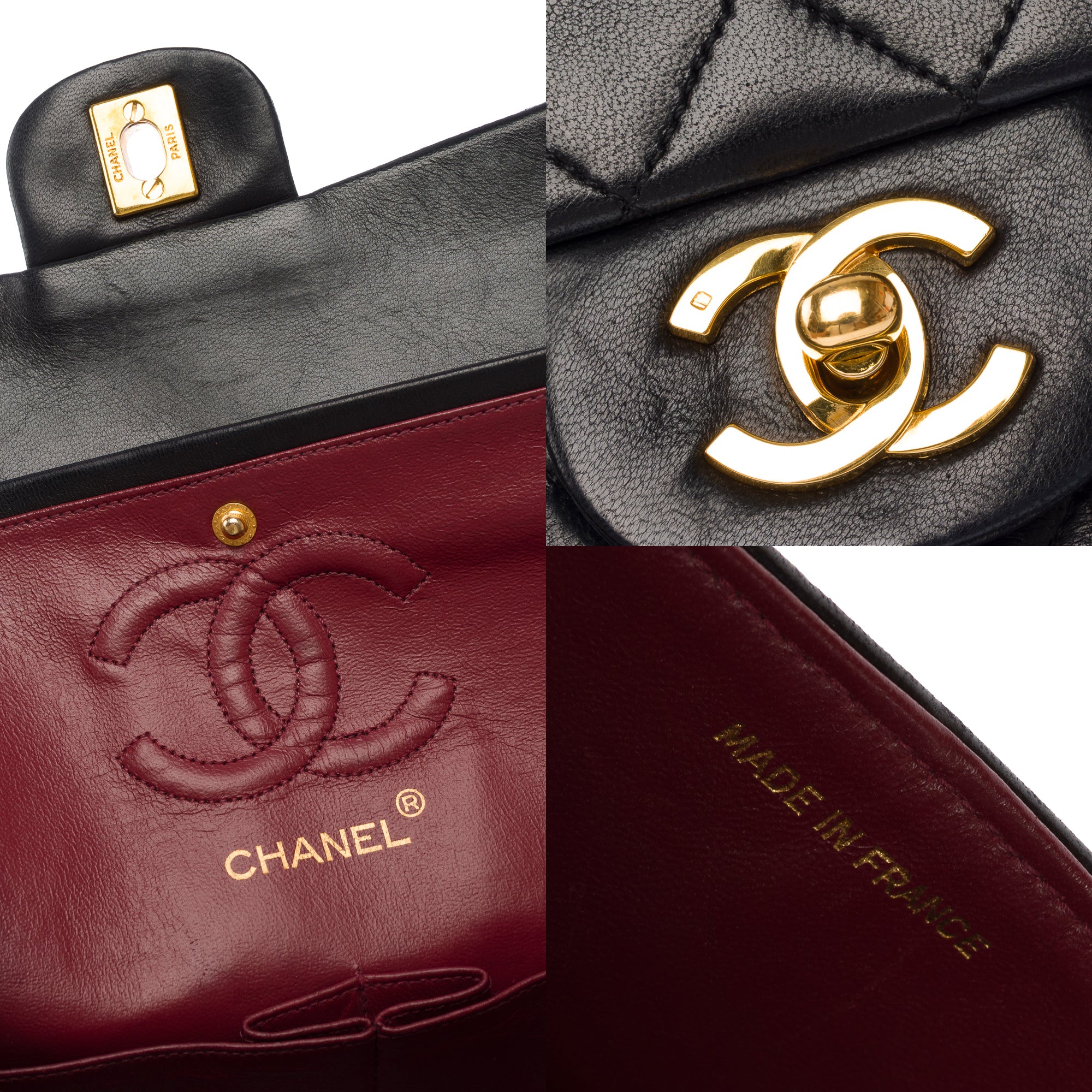 Sac CHANEL Timeless/Classique en Cuir Noir - 103864