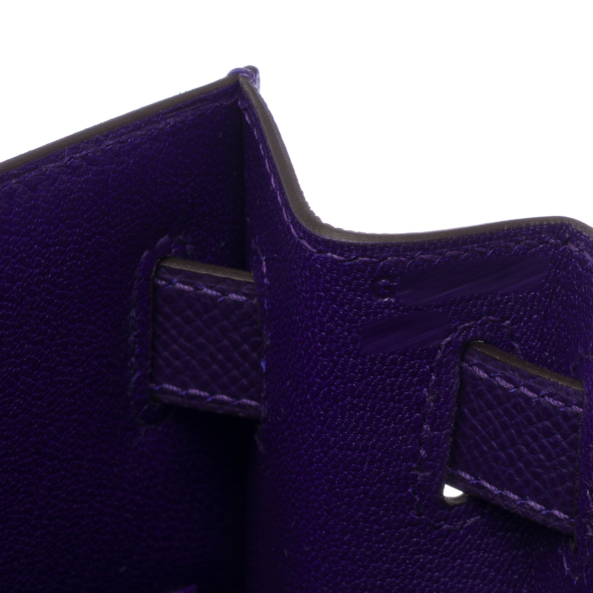 Sac HERMES Kelly 28 en Cuir Violet - 103871