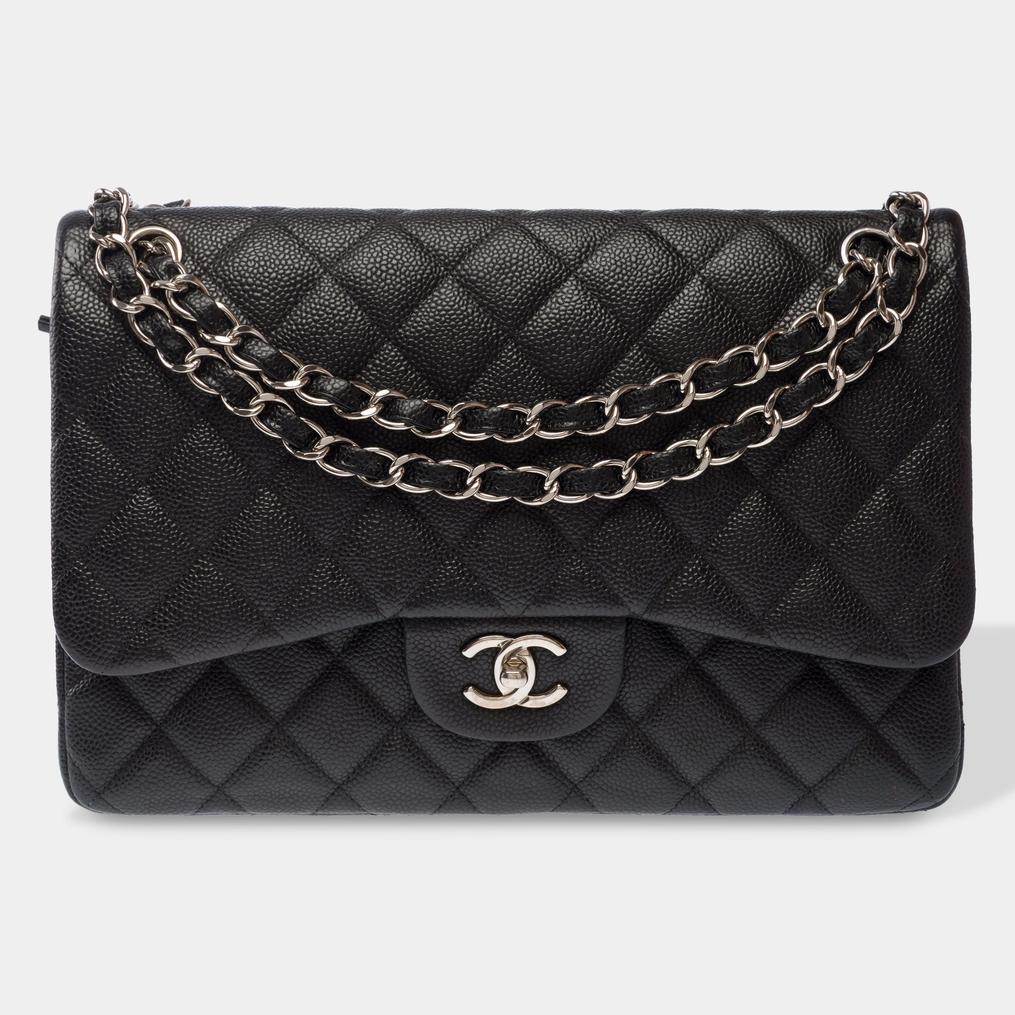 Sac CHANEL Timeless/Classique en Cuir Noir - 103868