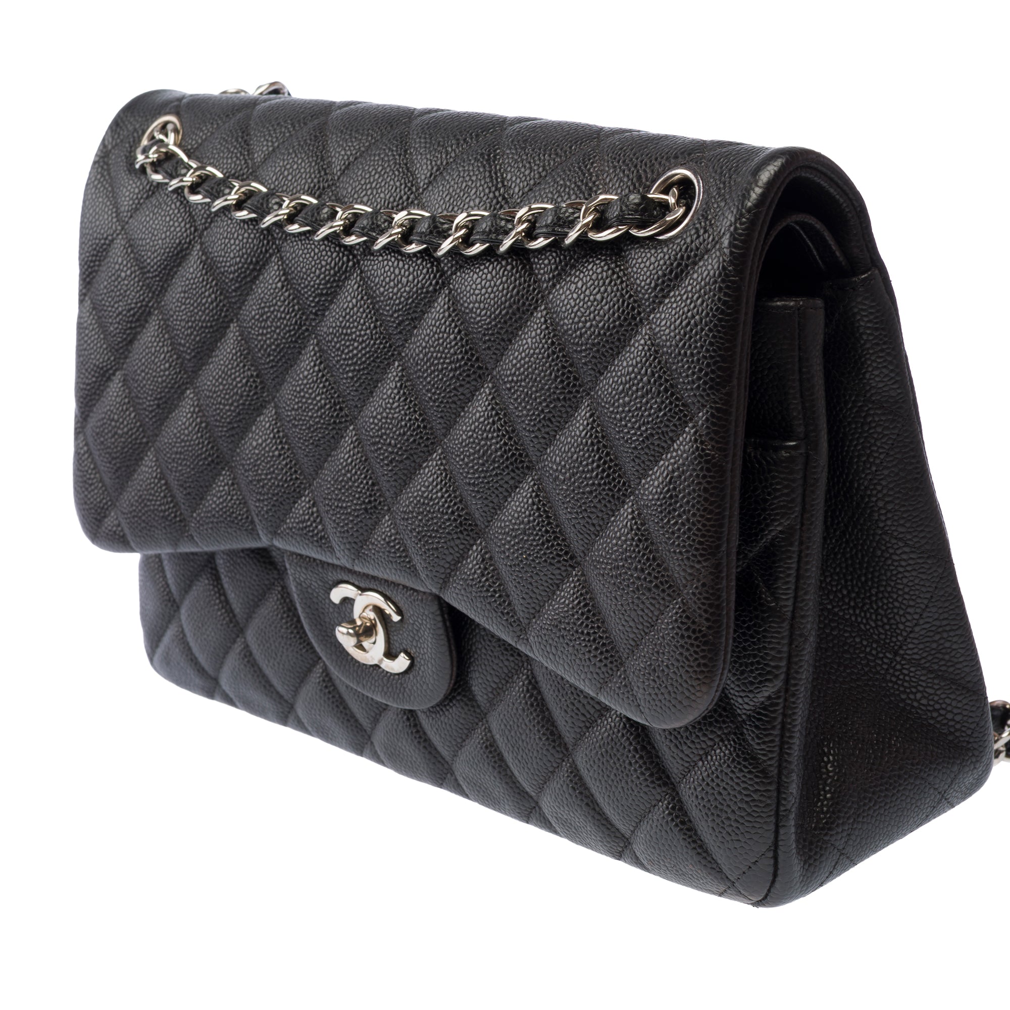 Sac CHANEL Timeless/Classique en Cuir Noir - 103868