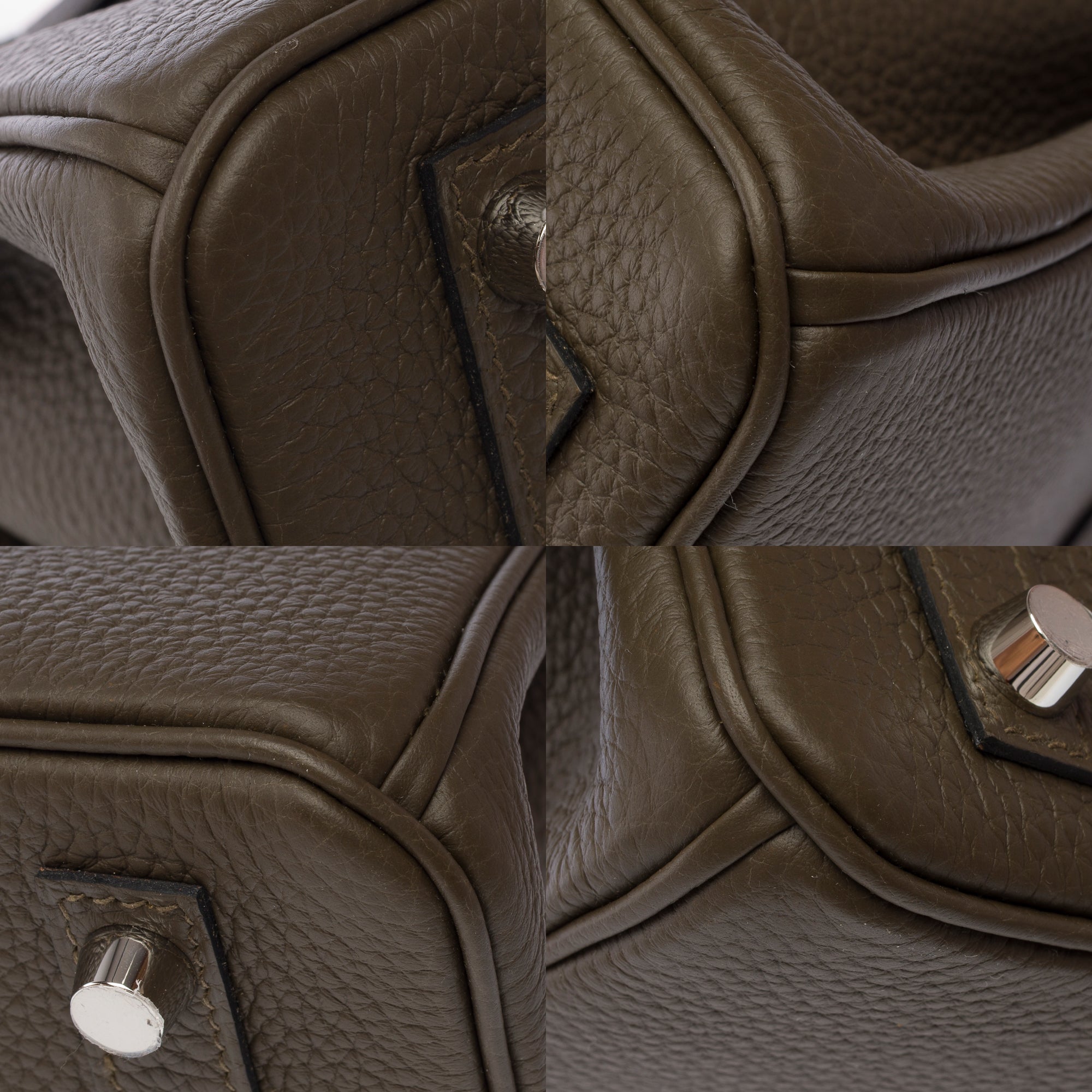 Sac HERMES Birkin 25 en Cuir Vert - 103874
