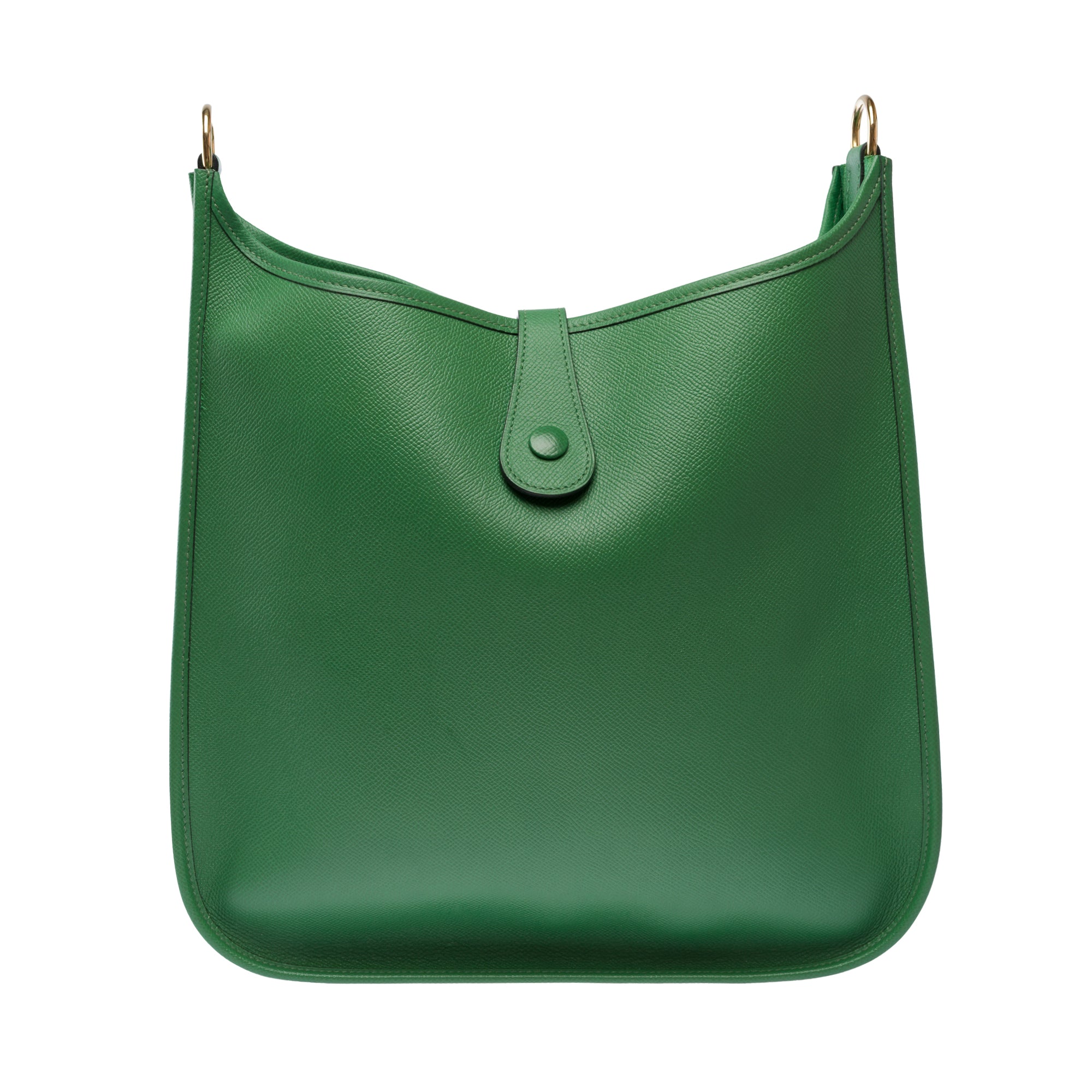 Sac HERMES Evelyne en Cuir Vert - 103861