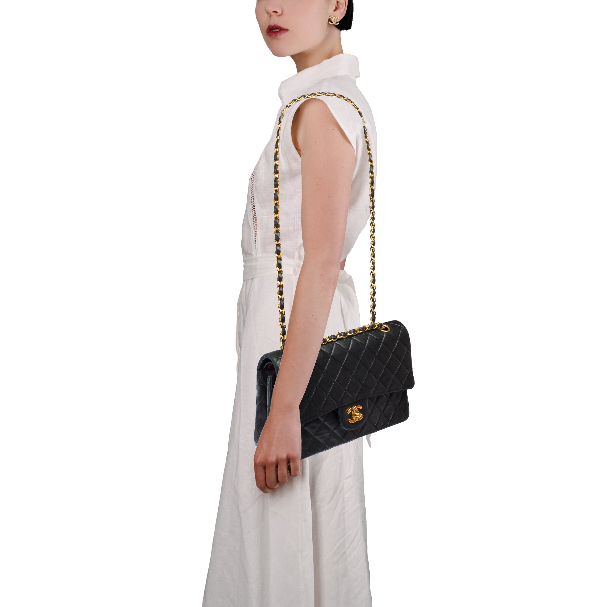 Sac CHANEL Timeless/Classique en Cuir Noir - 103862