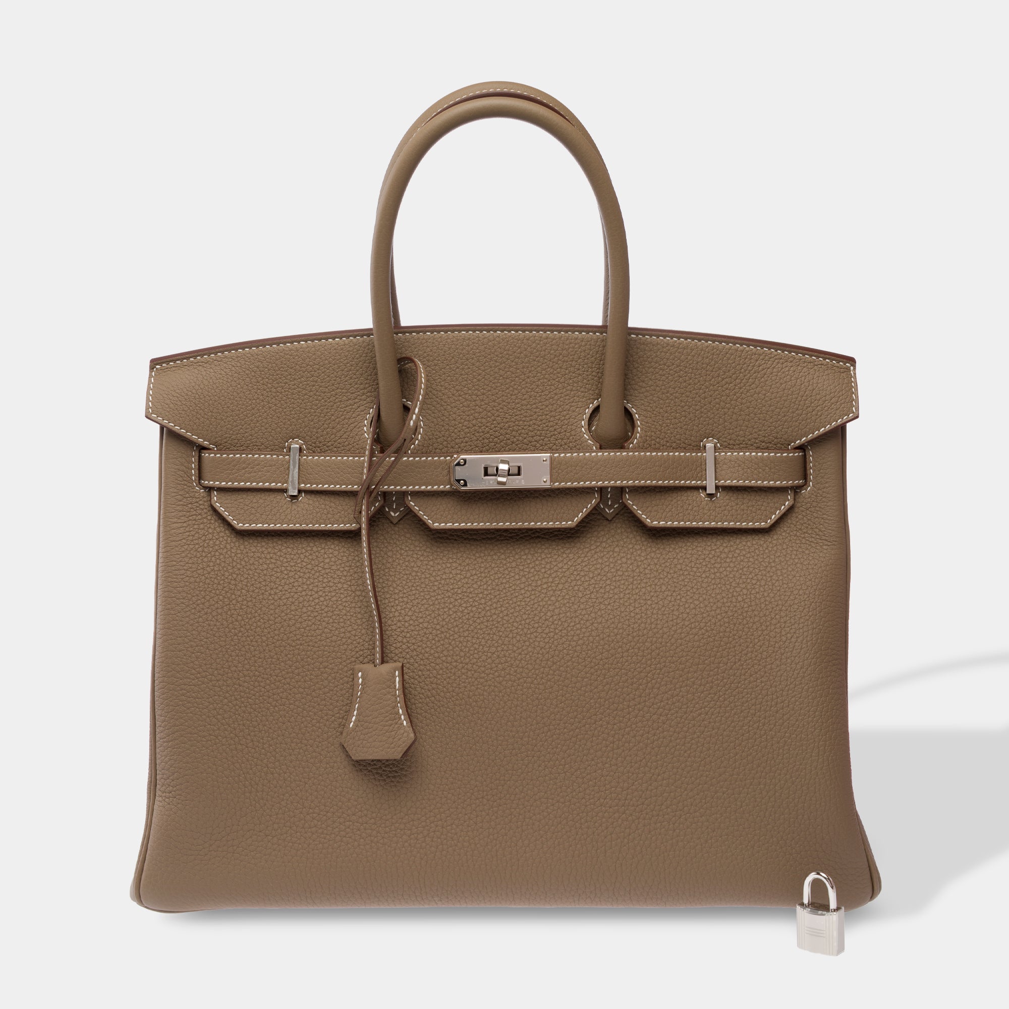 Sac HERMES Birkin 35 en Cuir Étoupe - 103844