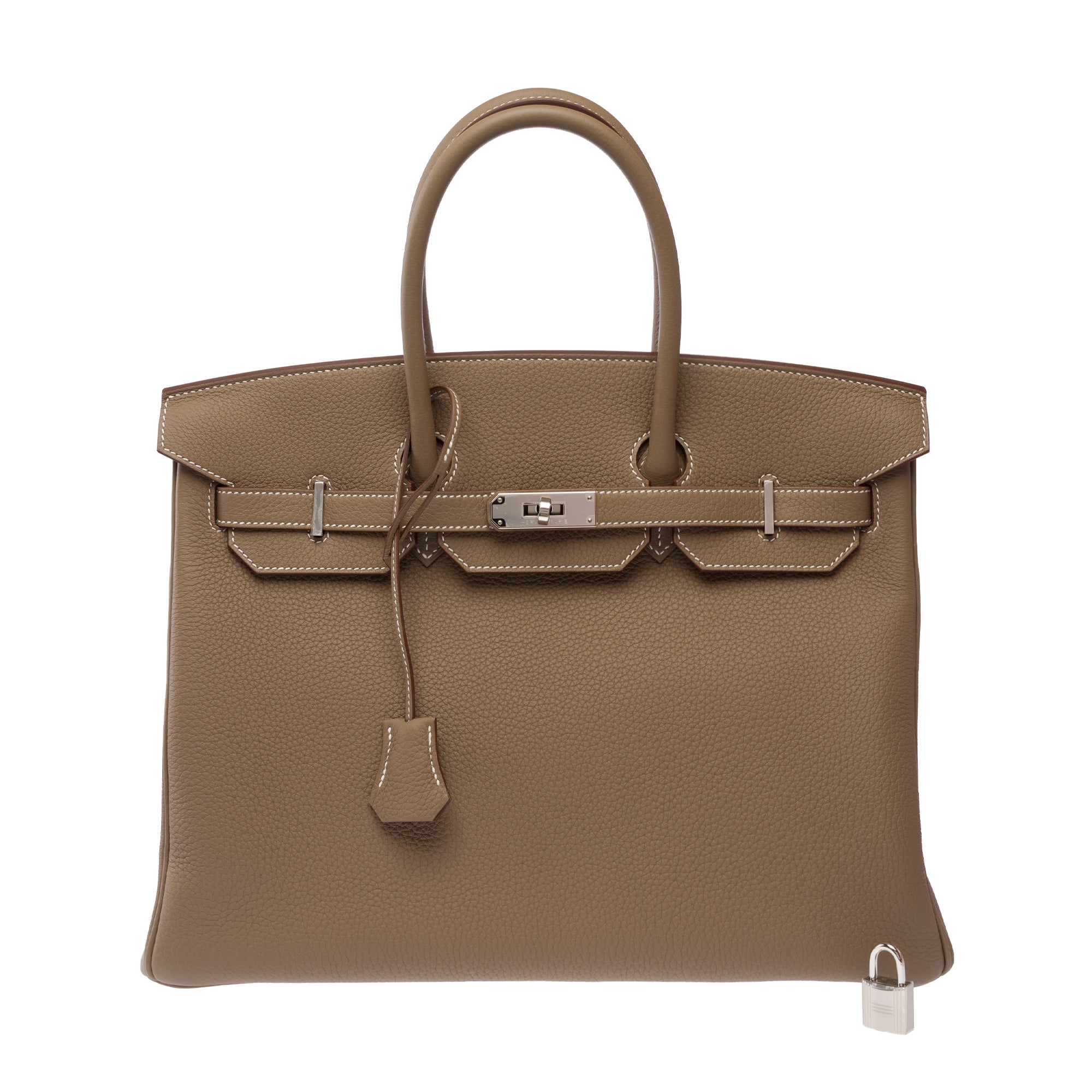 Sac HERMES Birkin 35 en Cuir Étoupe - 103844