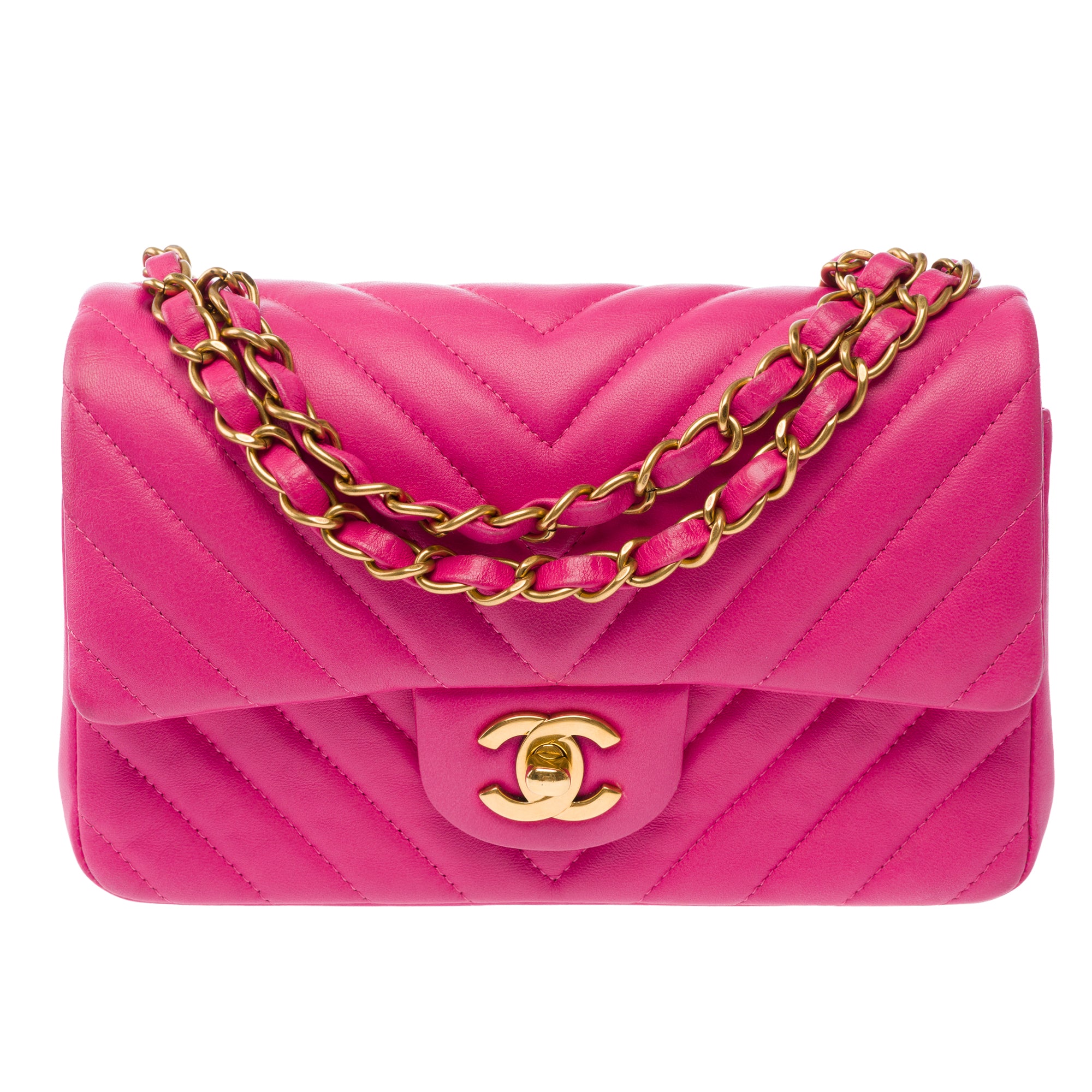 Sac CHANEL Timeless/Classique en Cuir Rose - 103863