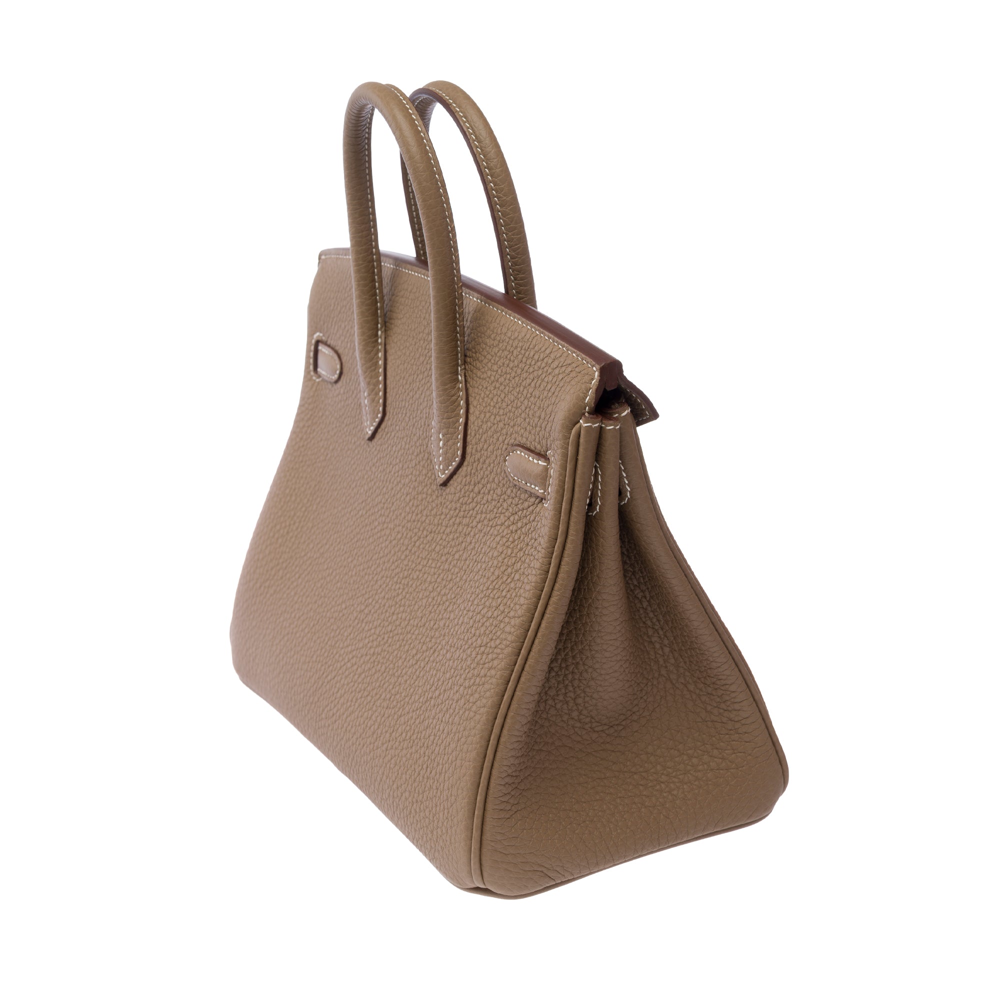 Sac HERMES Birkin 25 en Cuir Étoupe - 103840