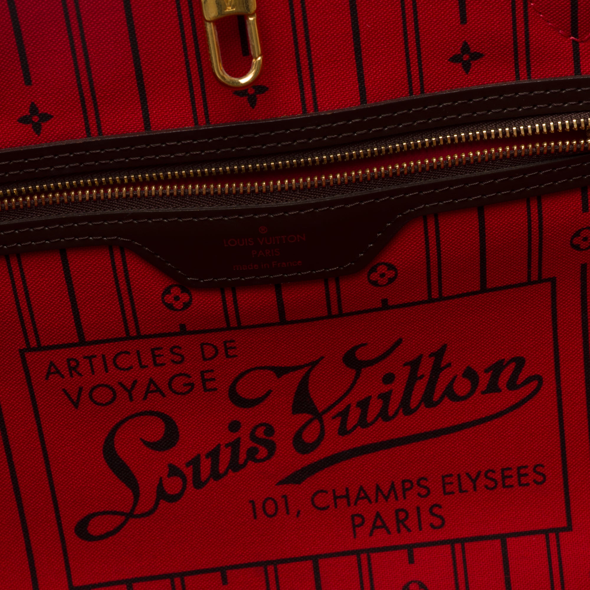 Sac LOUIS VUITTON Neverfull en Toile Marron - 103851